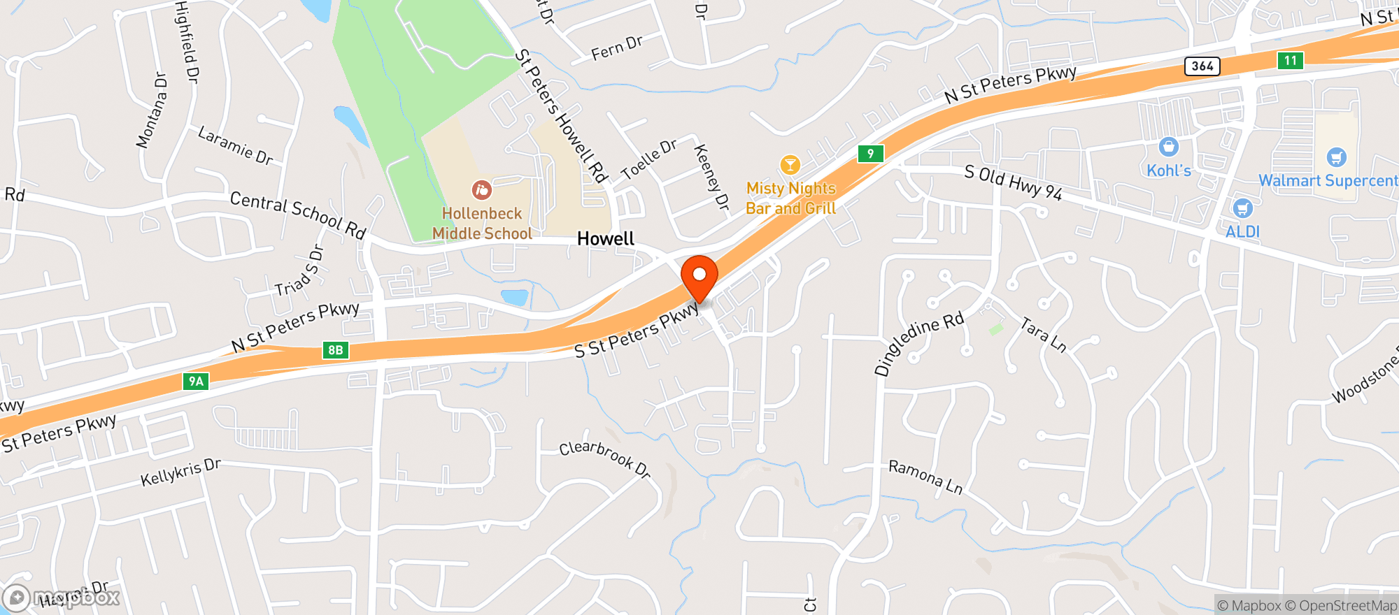Map showing 94 Convenience