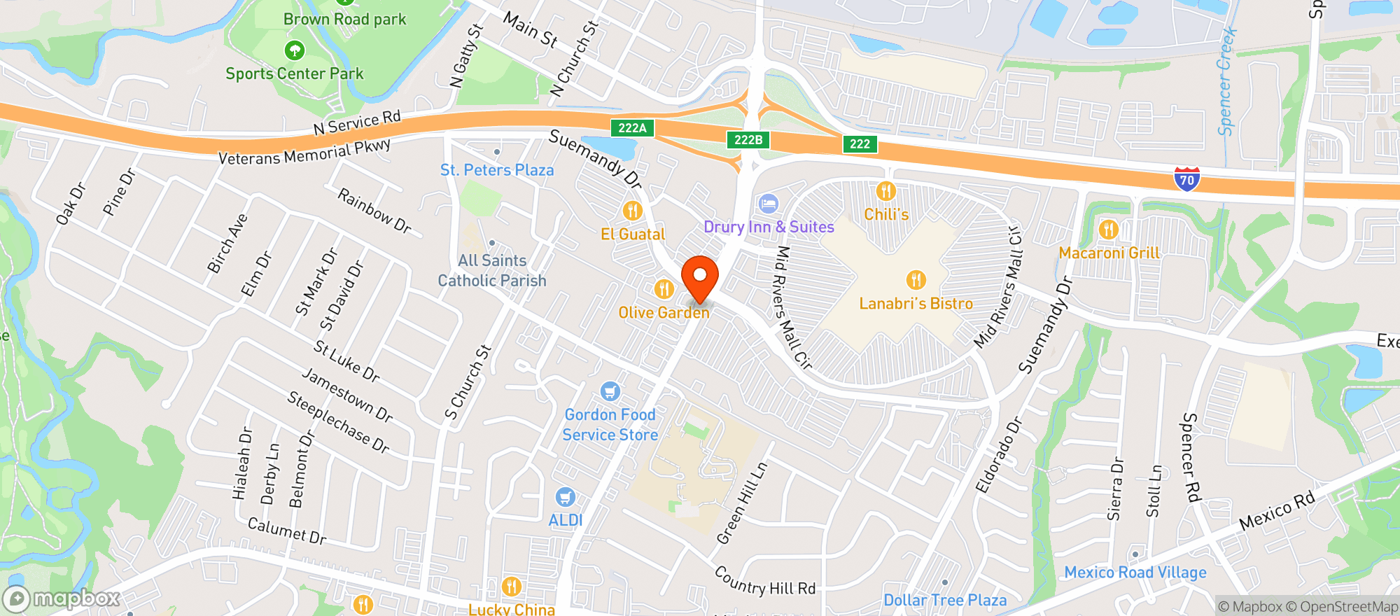 Map showing On The Run