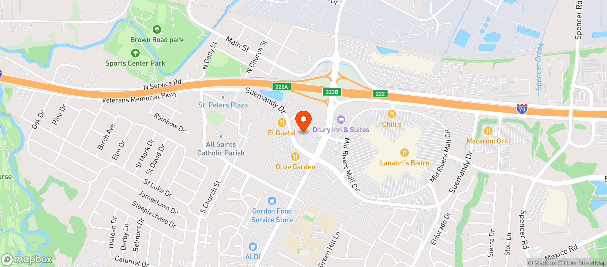 Map showing Buffalo Wild Wings Gril #3423