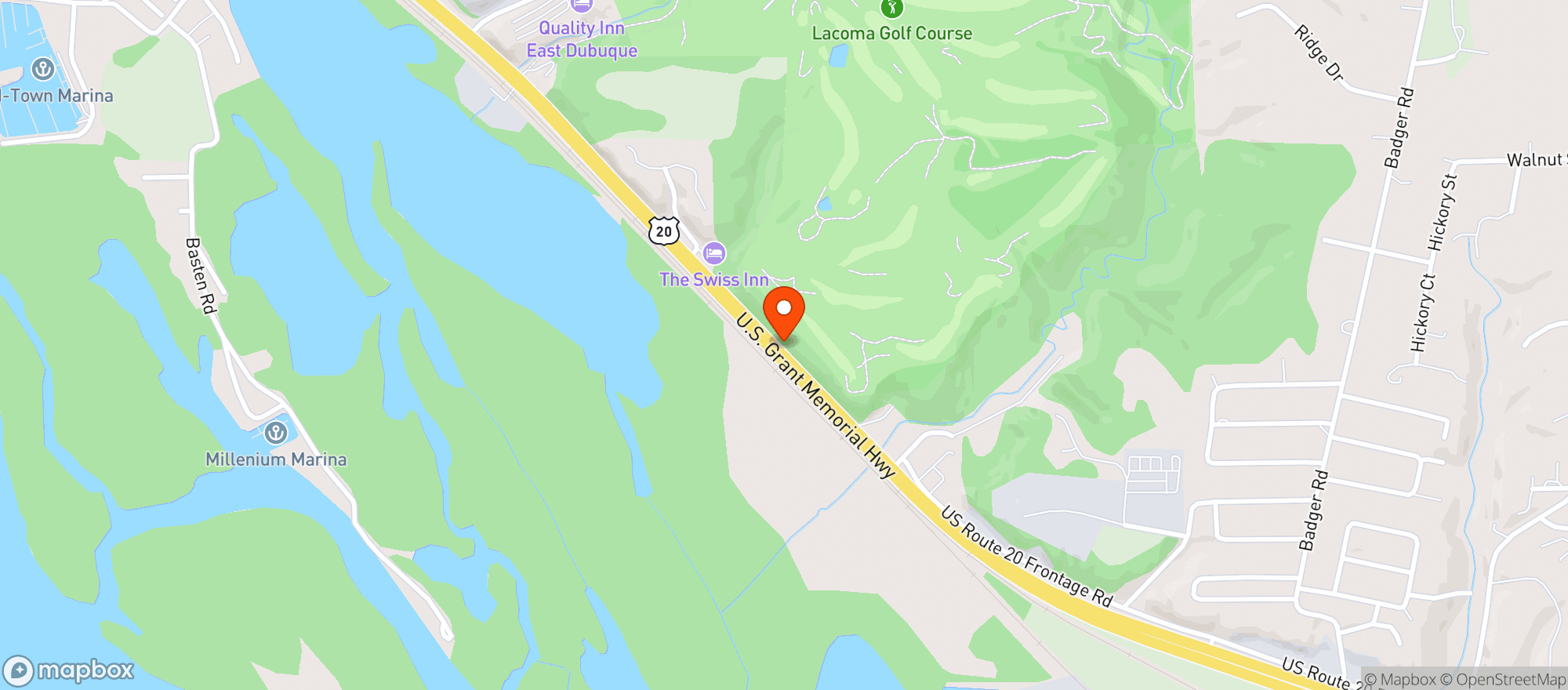 Map showing Family Beer & Liquor