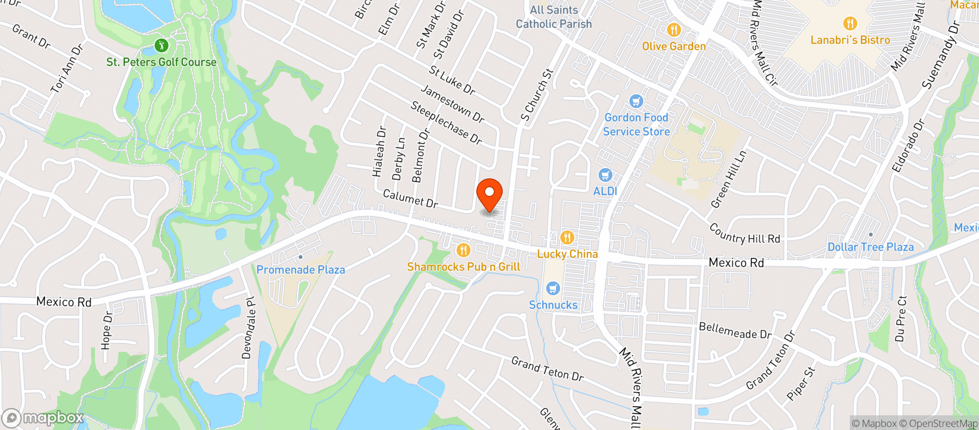 Map showing Church St. Bar & Grill