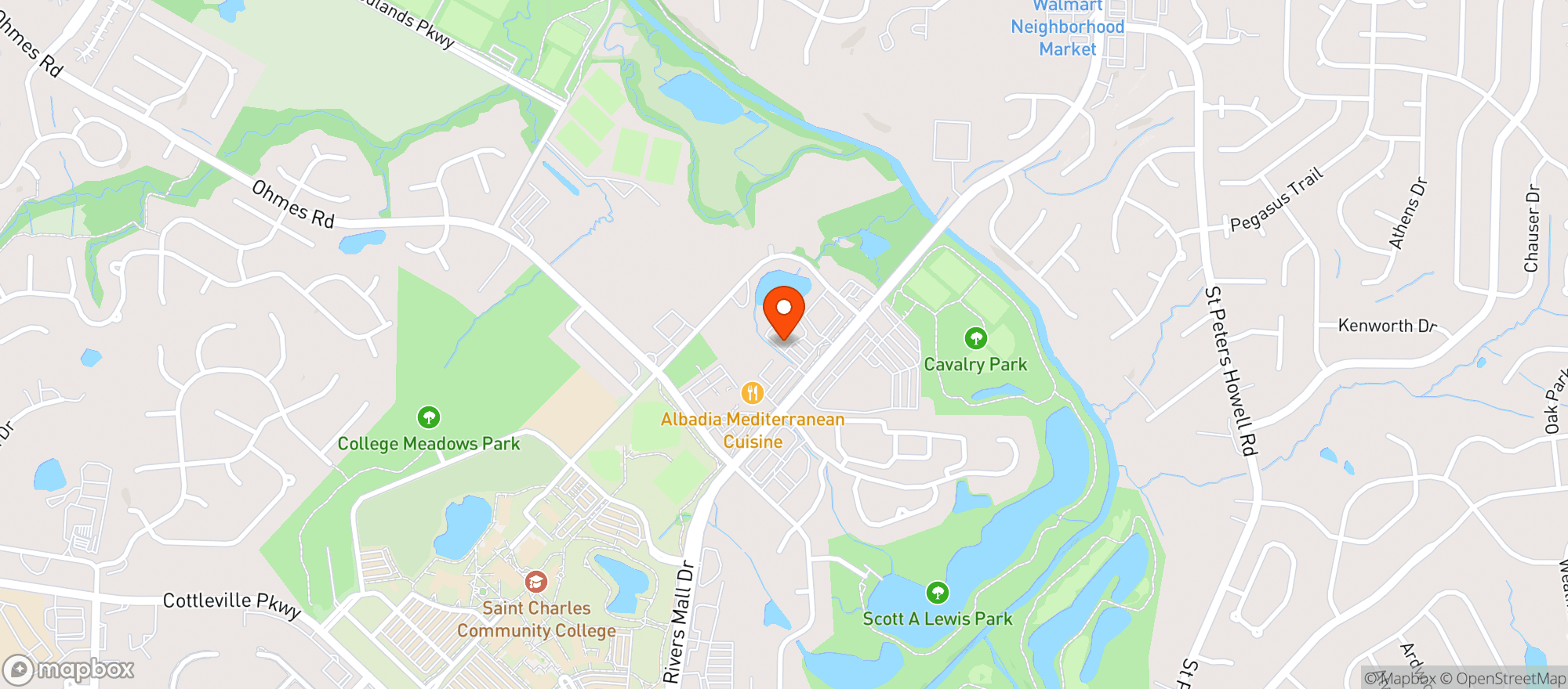 Map showing Jp'S Hideout Pub & Grill