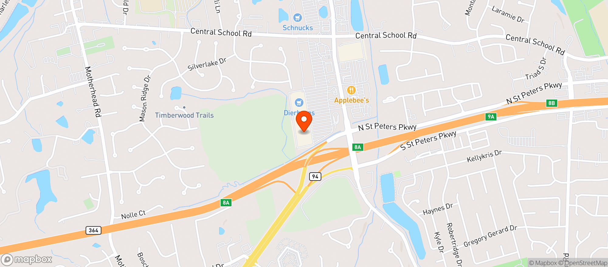 Map showing Target