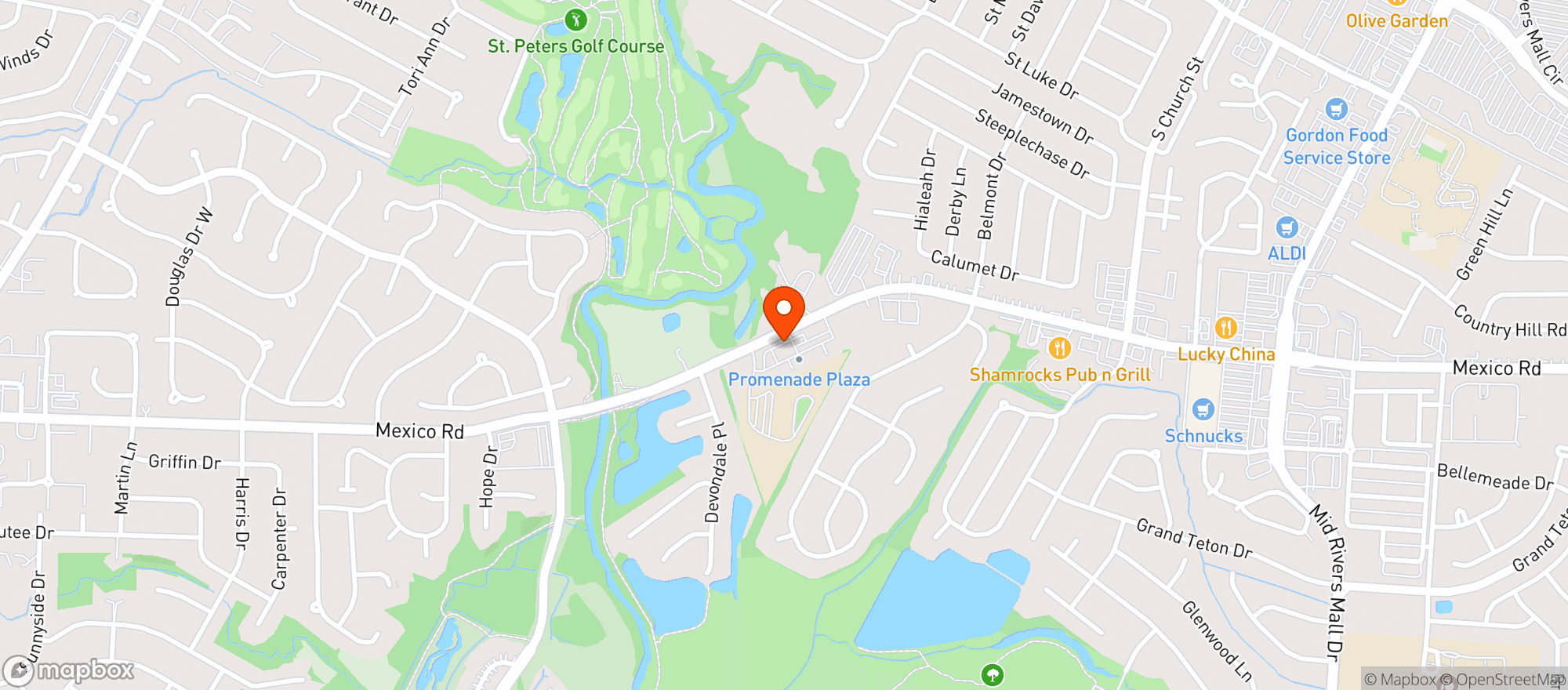 Map showing Al S P-X Wine & Spirits
