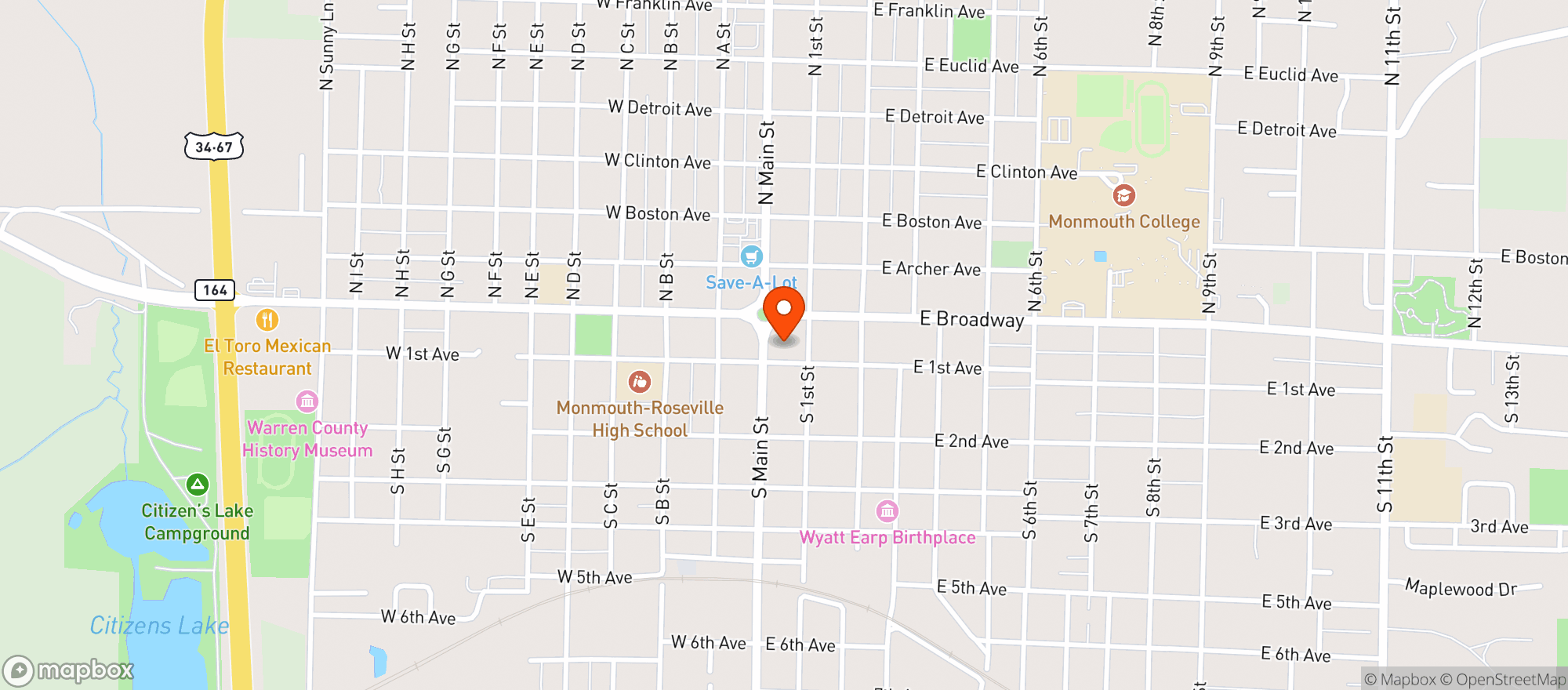 Map showing Market Alley Wines