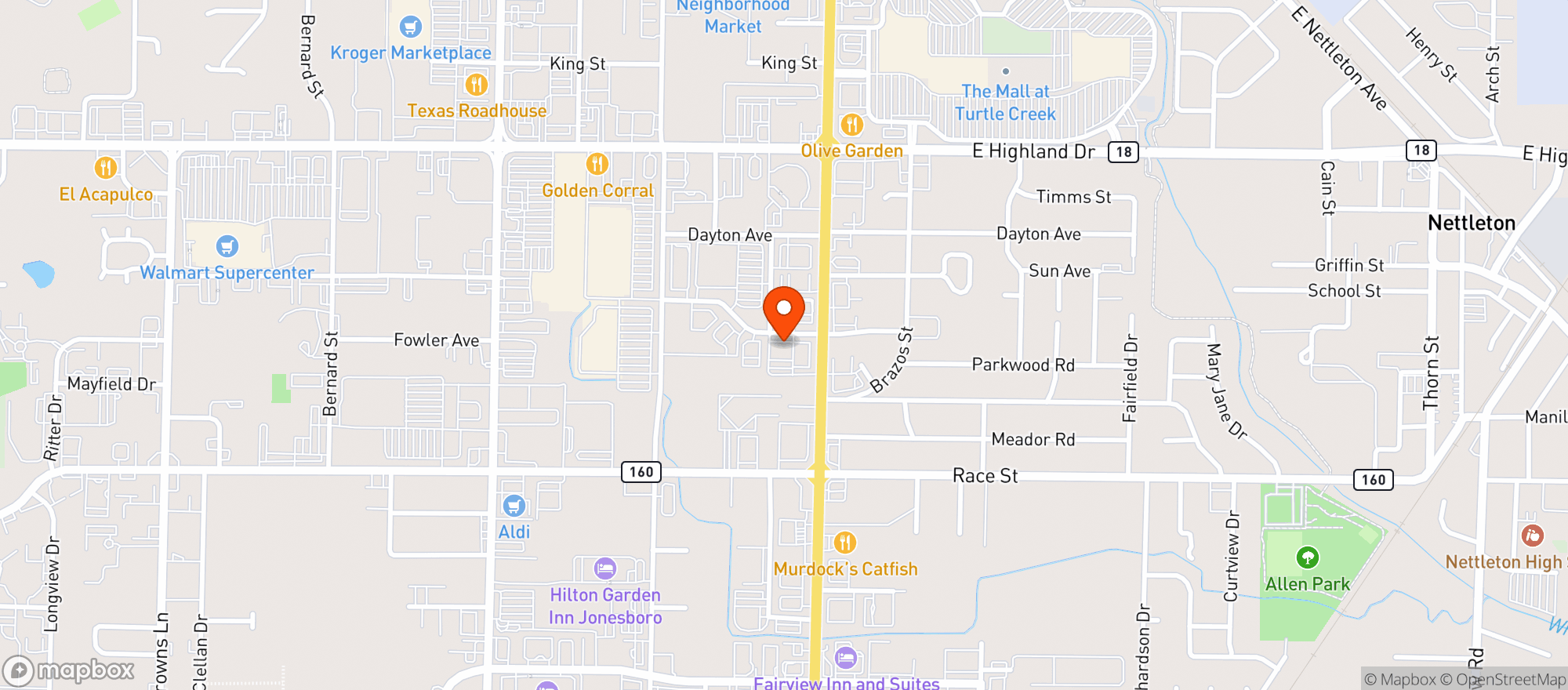 Map showing Gnc