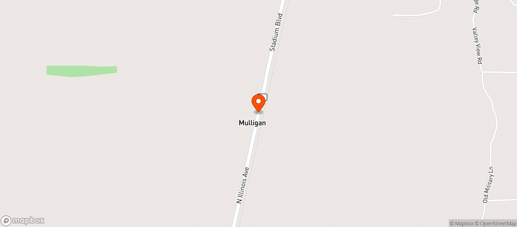 Map showing POINSETT PACKAGE STORE