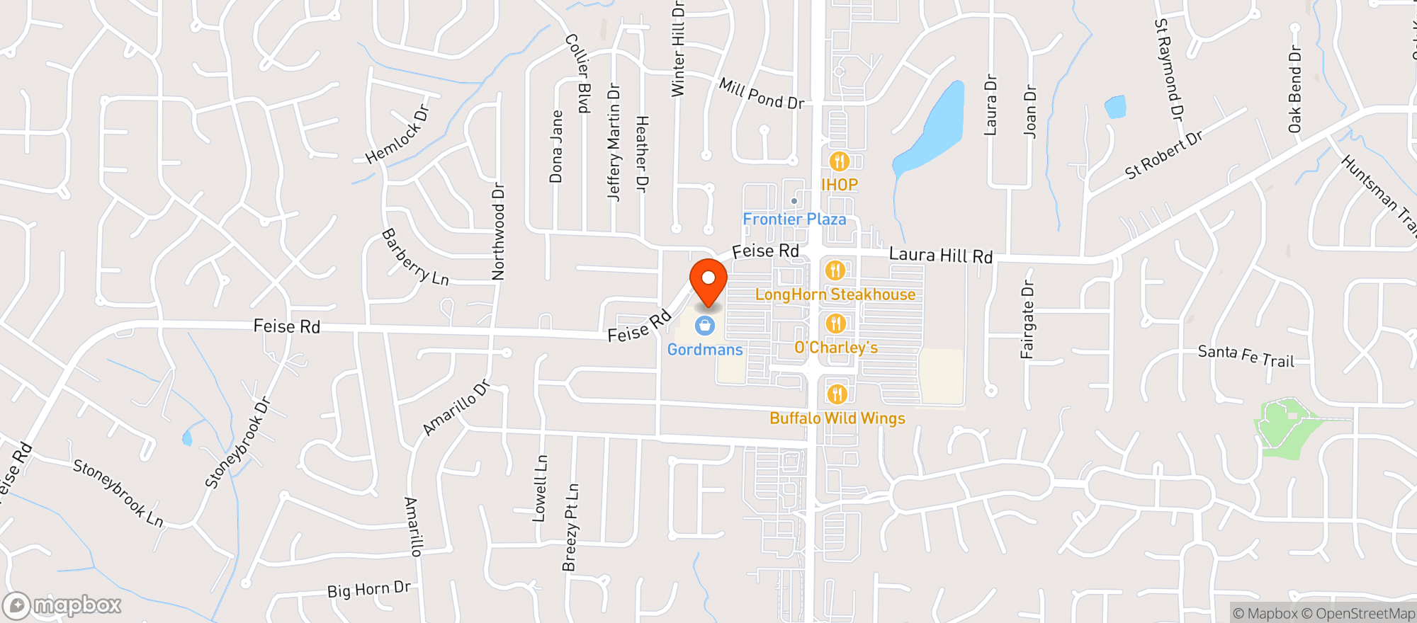 Map showing Fresh Thyme Farmers Market