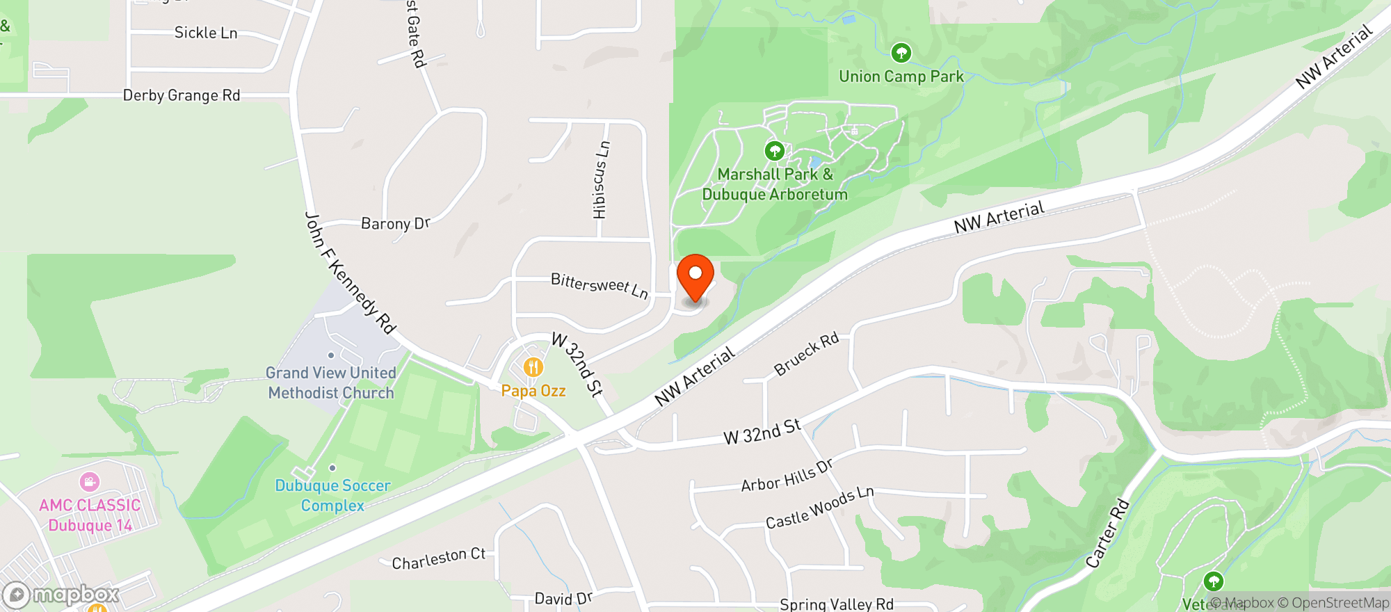Map showing Kwik Star #1284