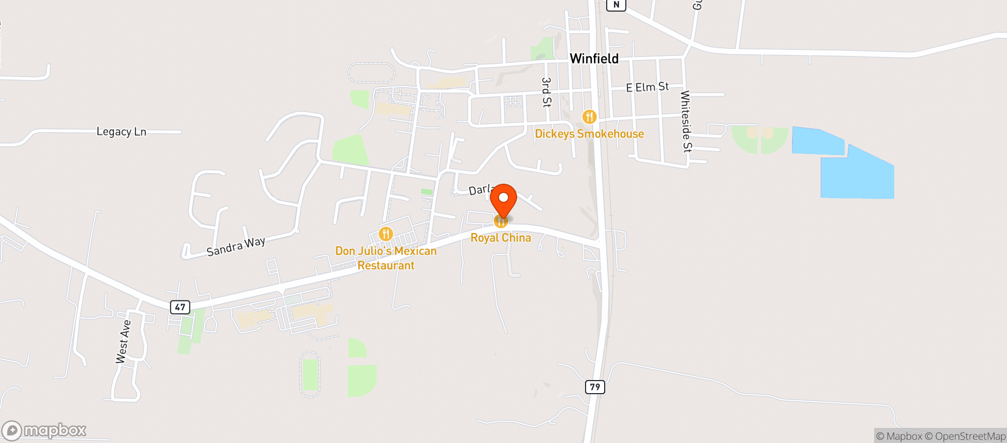 Map showing Ic Liquor 2 (Winfield)