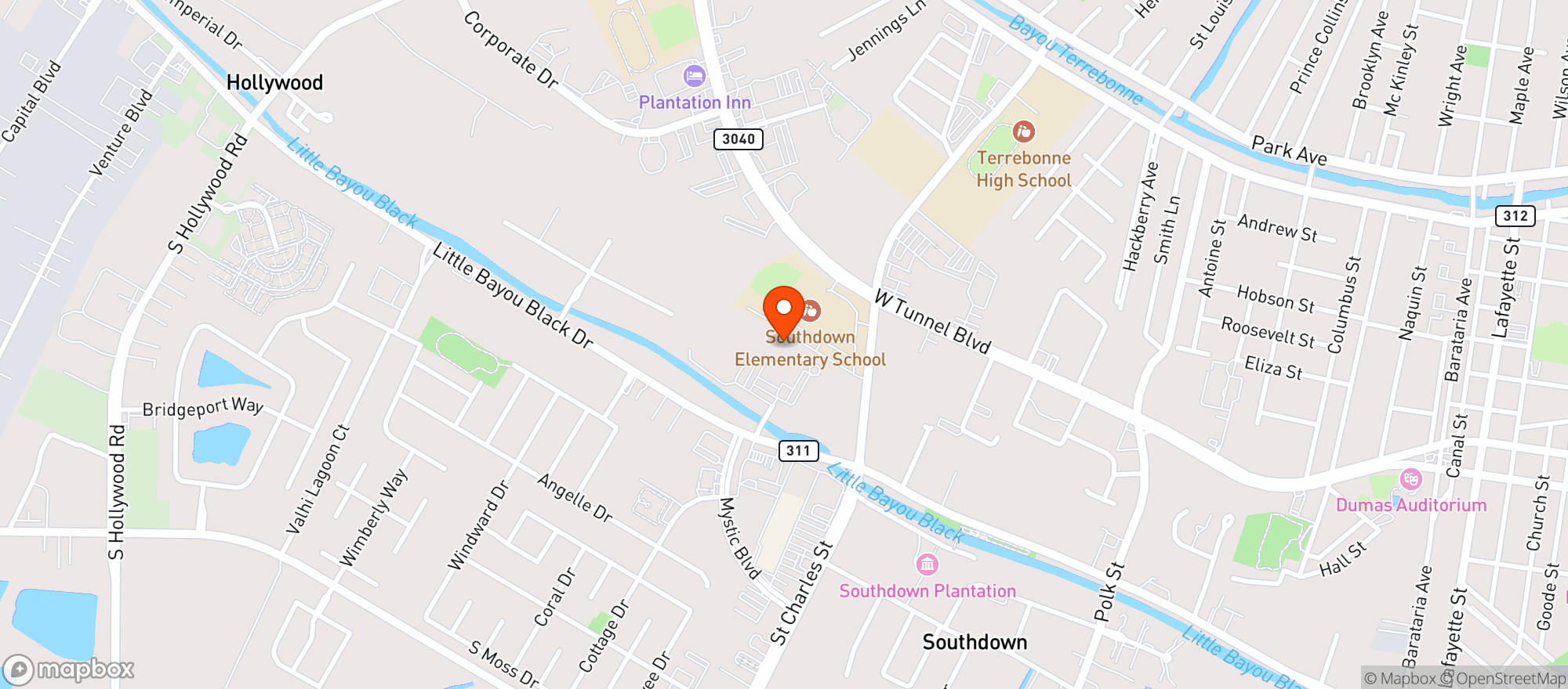 Map showing Rouses Supermarket