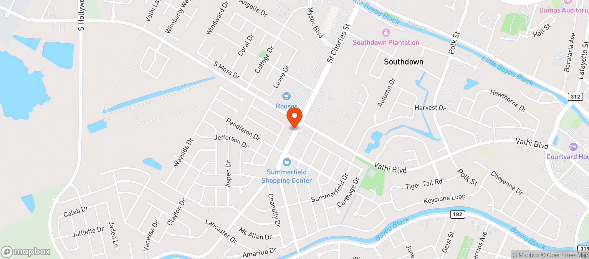 Map showing Rouses Supermarket