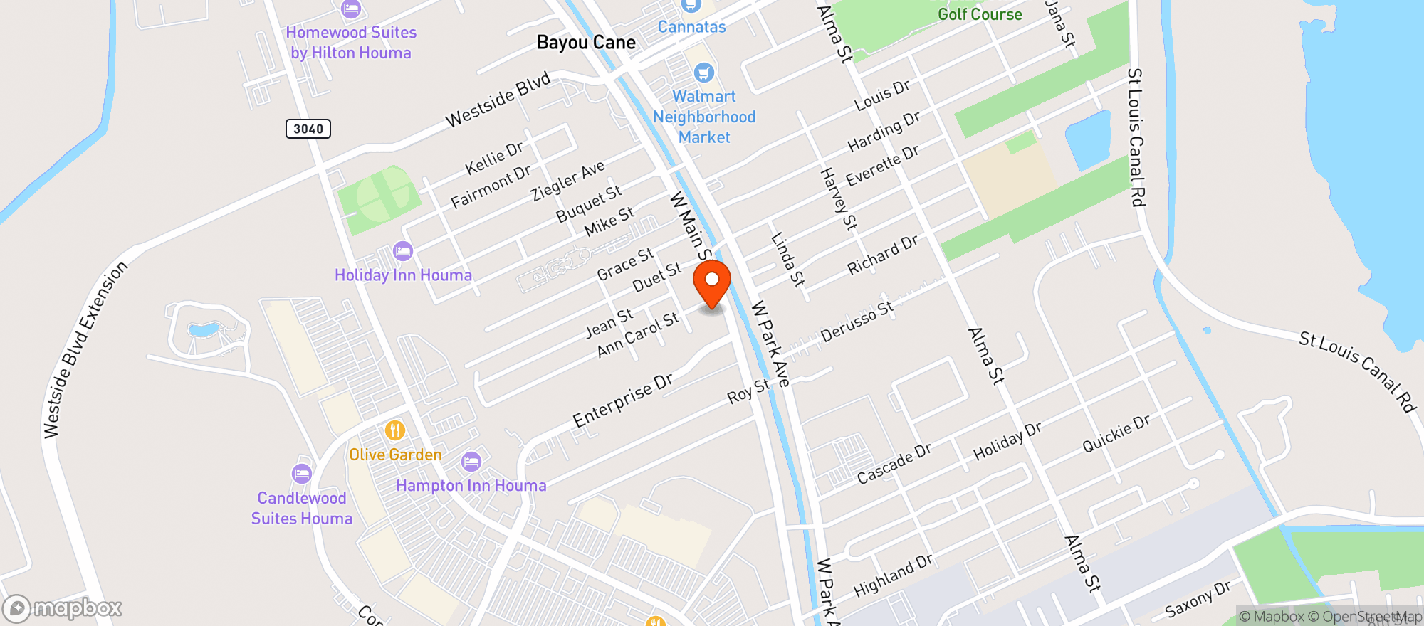 Map showing Herradura Mexican Restaurant