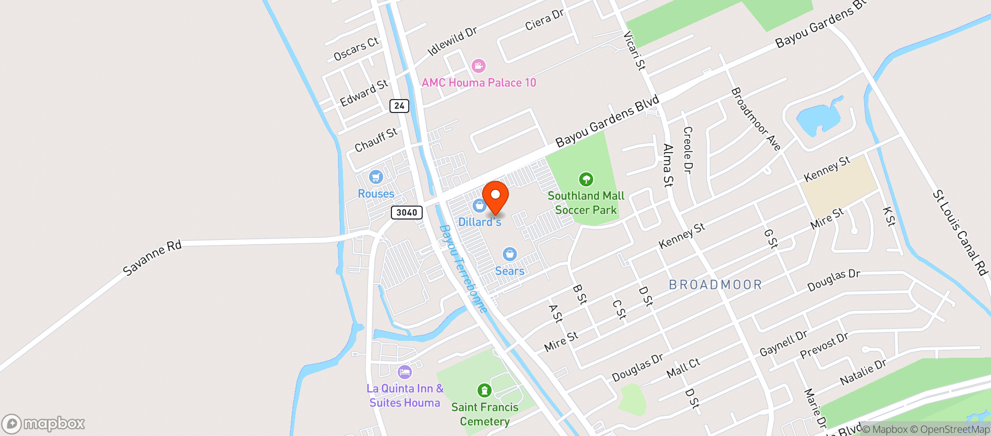 Map showing Gnc