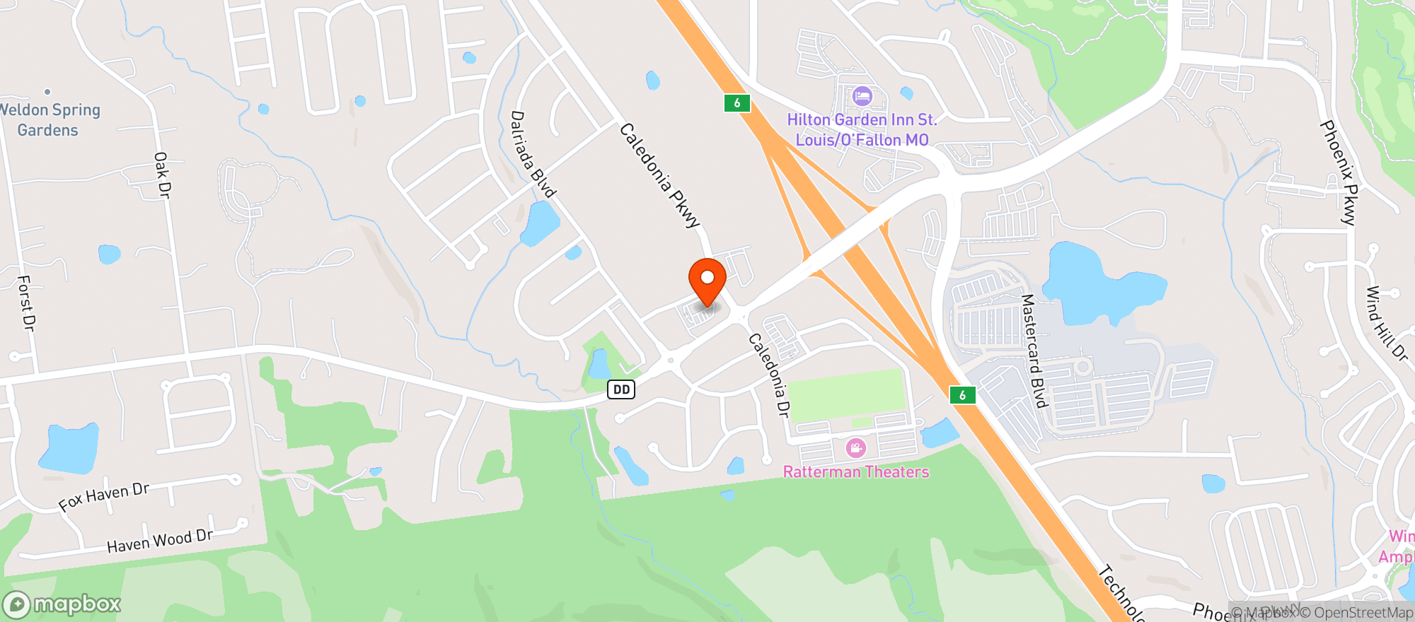 Map showing MOTO MART-WINGHAVEN