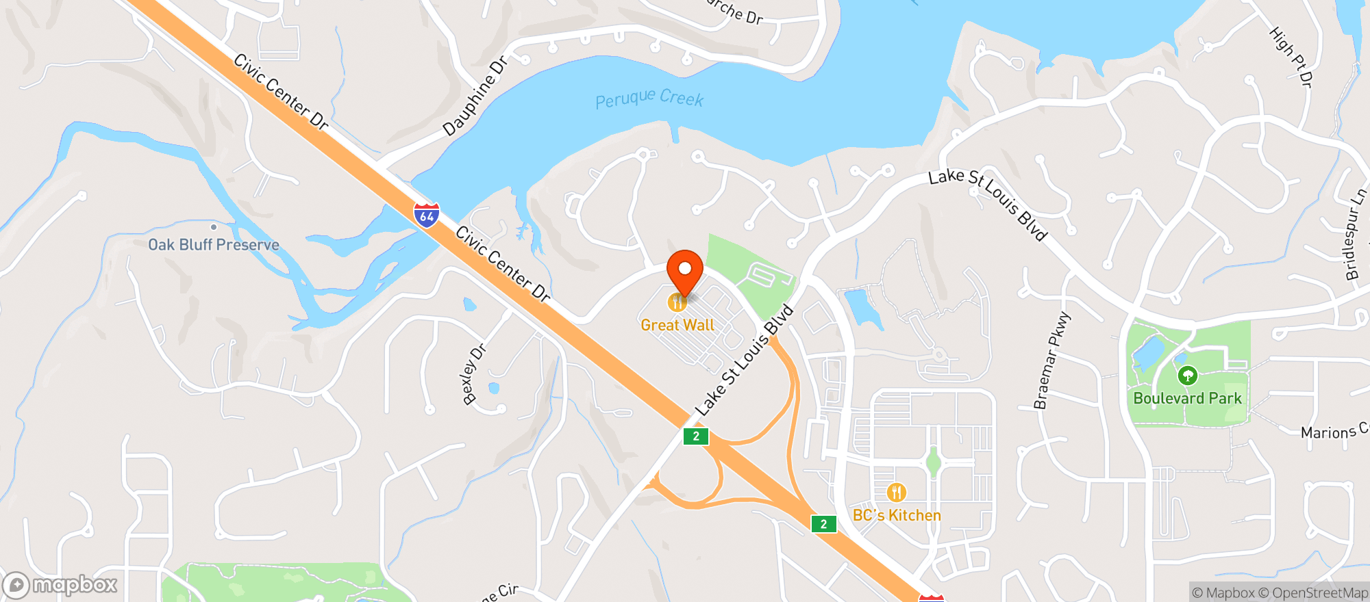 Map showing SCHNUCKS