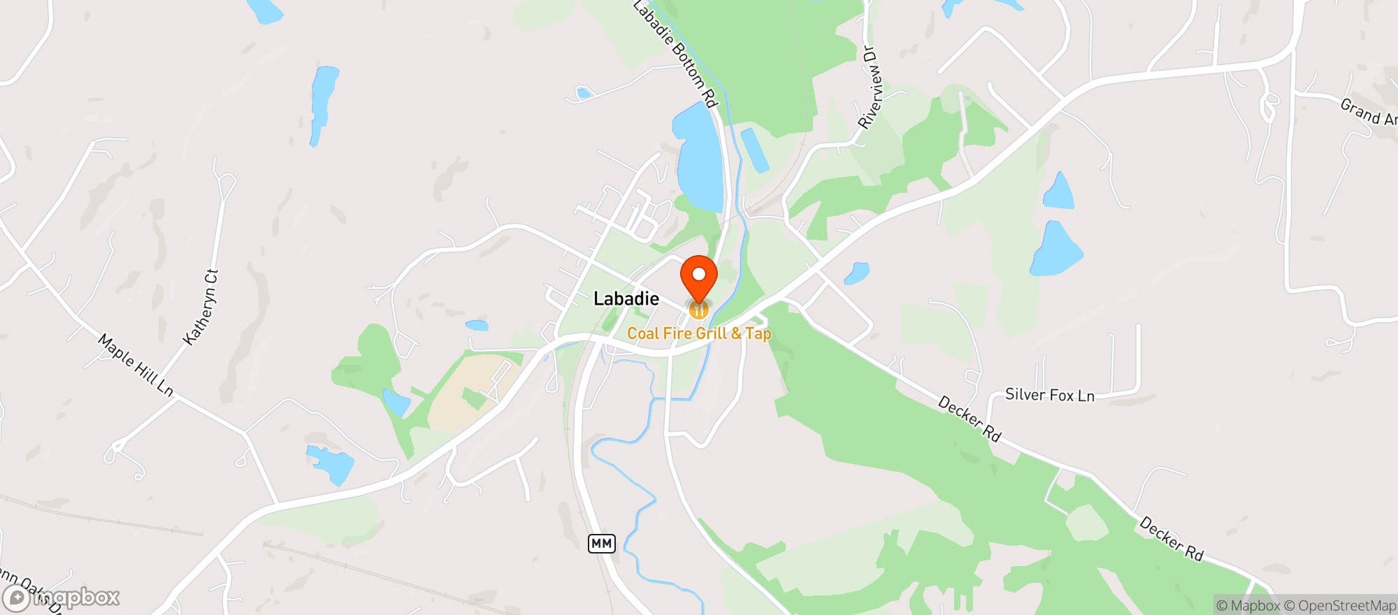 Map showing Cowboy S Labadie Market