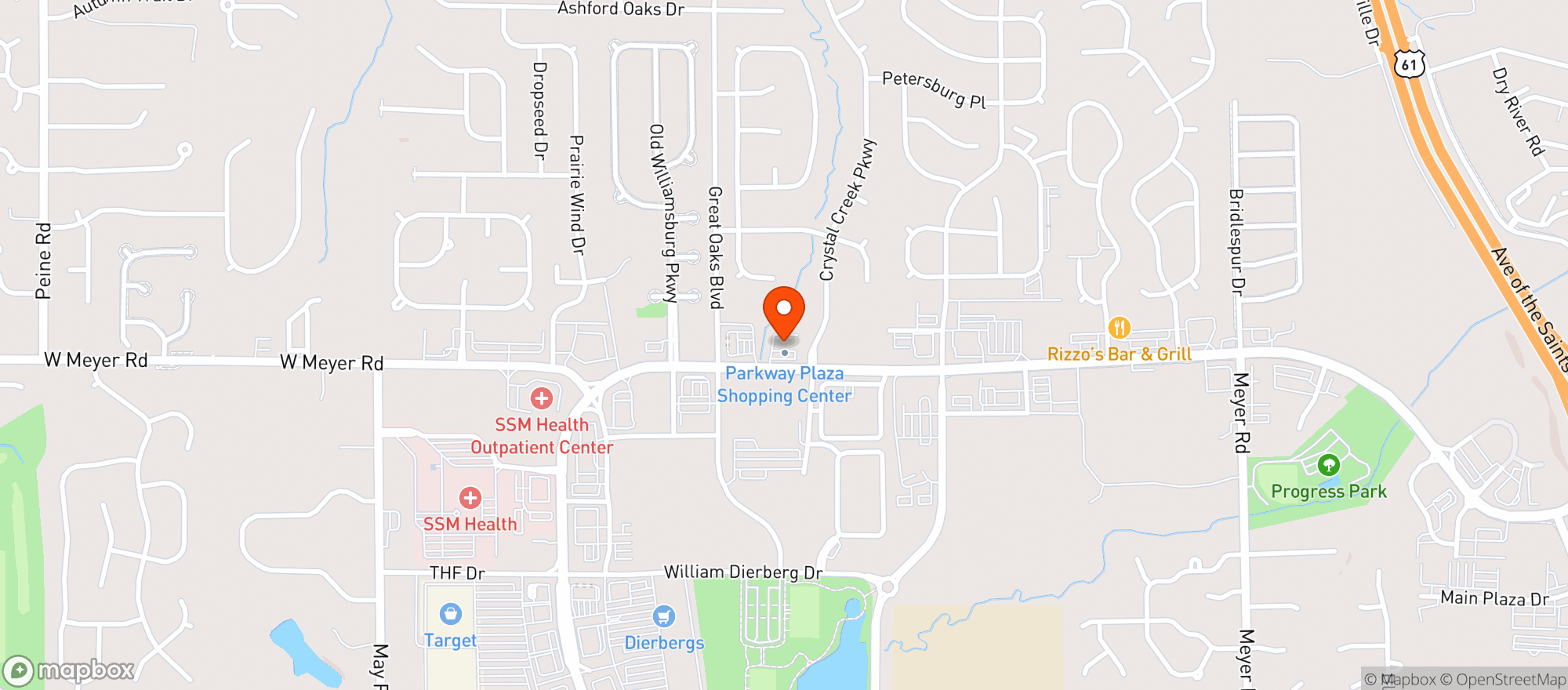 Map showing Detail Driven Car Wash