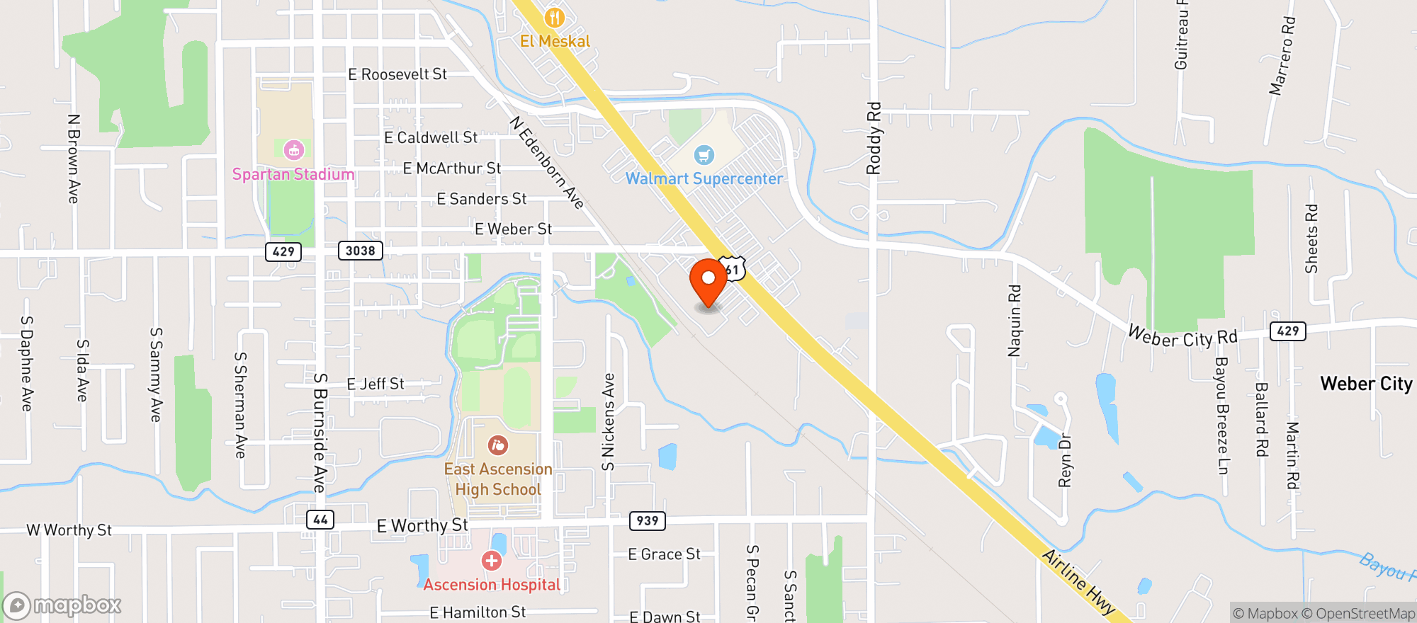 Map showing ROUSES SUPERMARKET #65