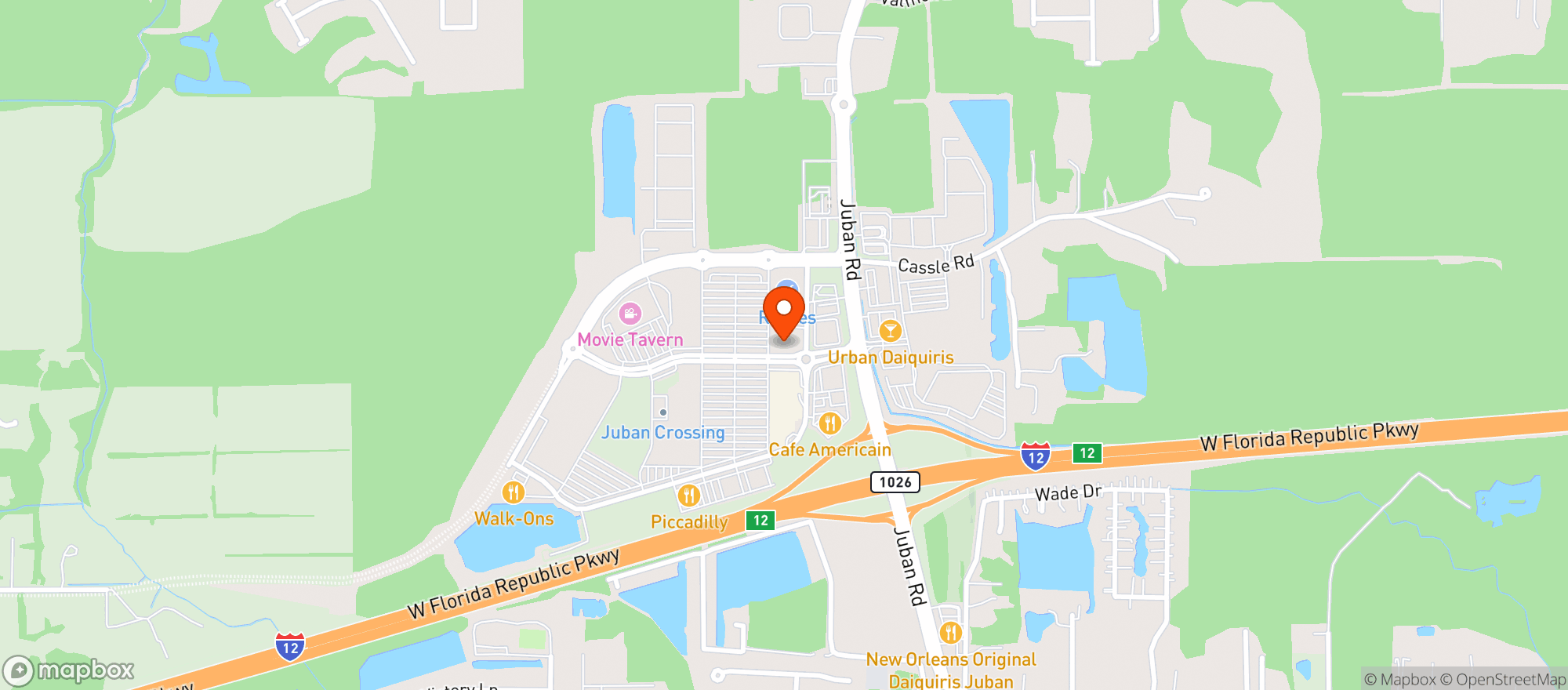 Map showing Rouses Supermarket