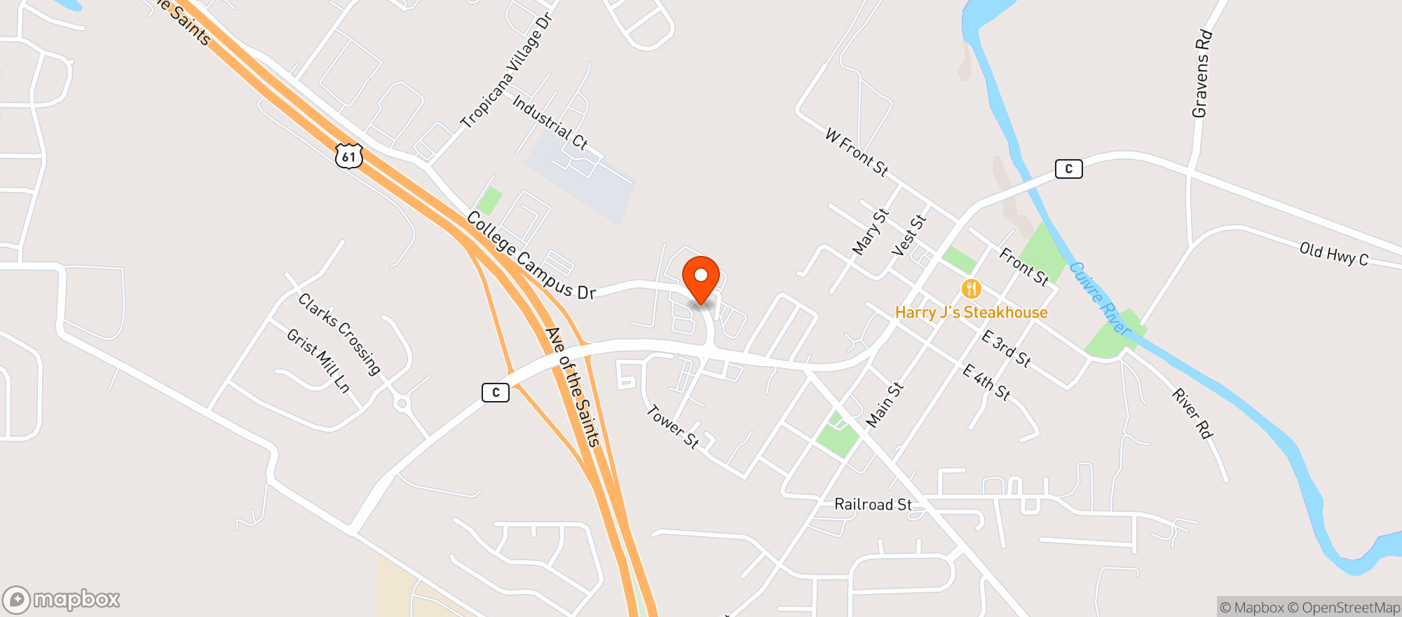 Map showing Fast Lane