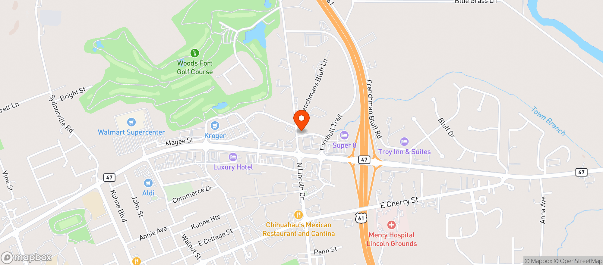 Map showing Buzzy S Liquor