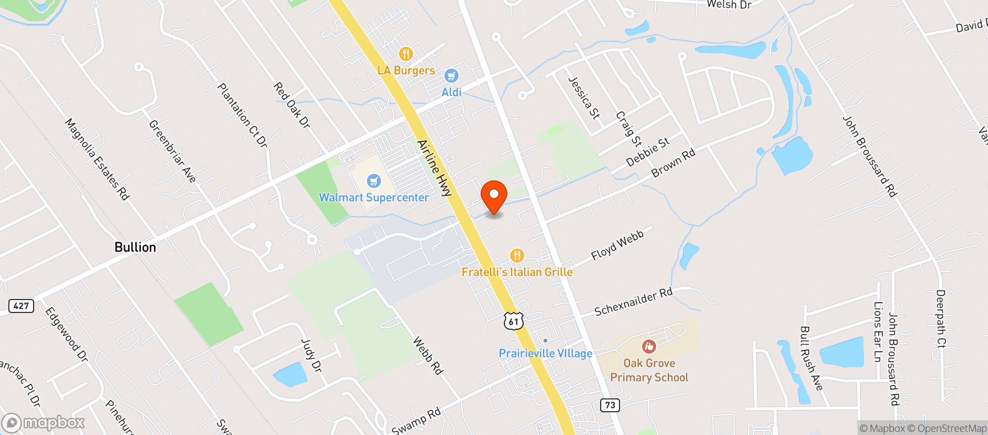 Map showing Hokus Pokus Liquor - Prairieville