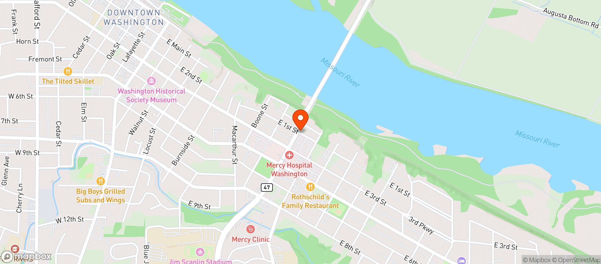 Map showing Hi-Pointe Cannabis