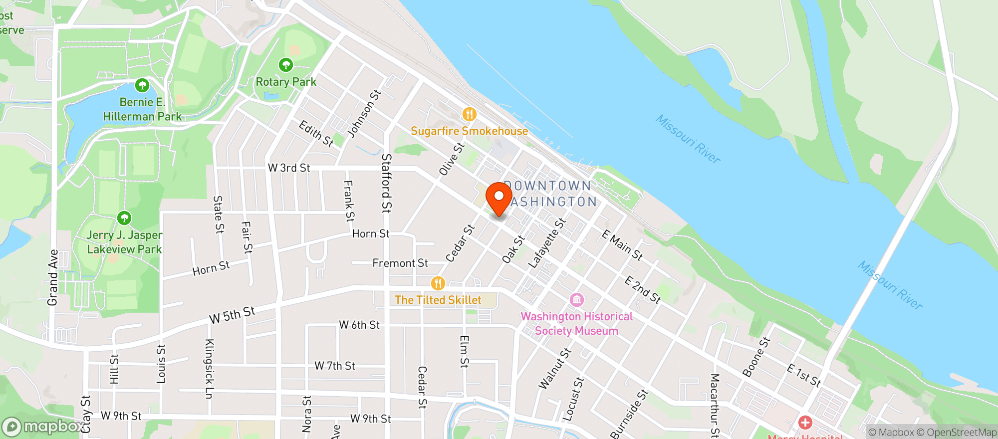 Map showing Old Dutch Tavern