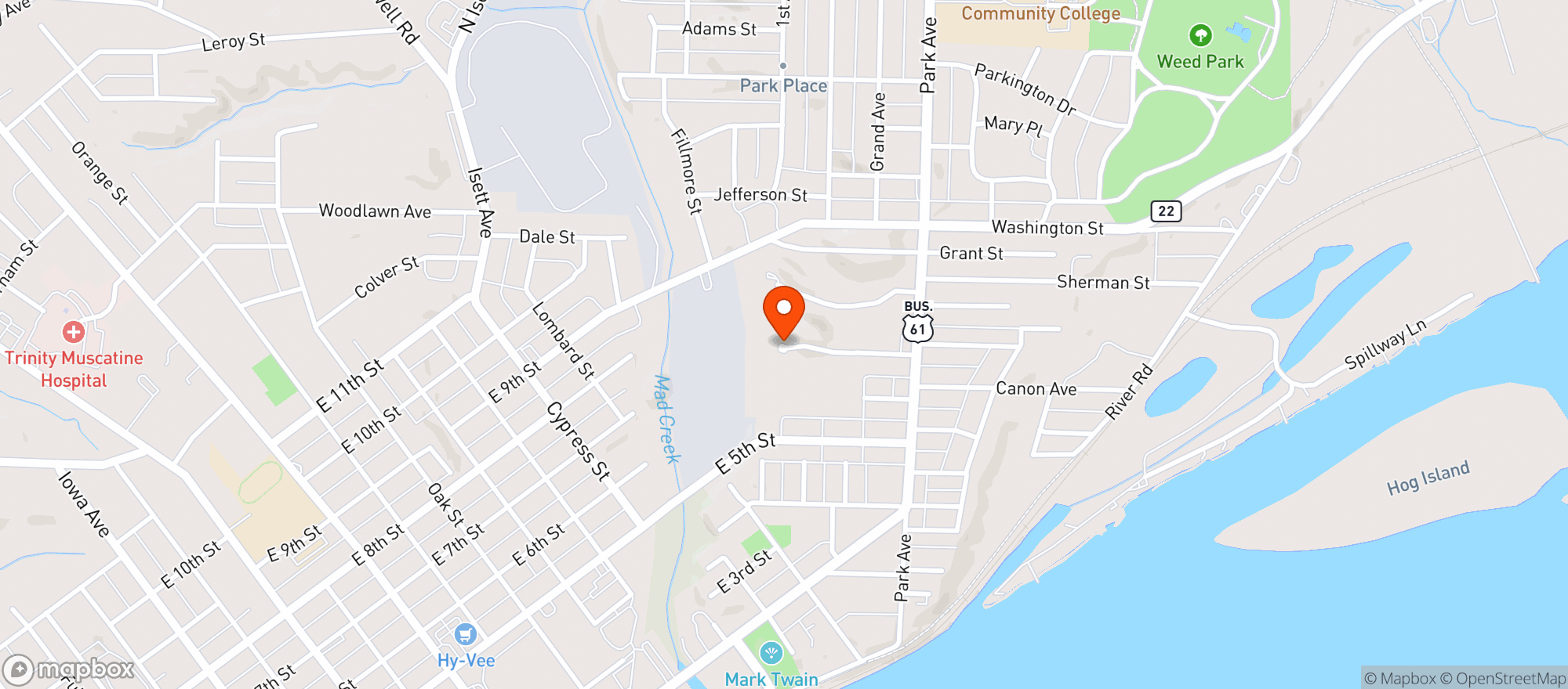 Map showing Pump N Go