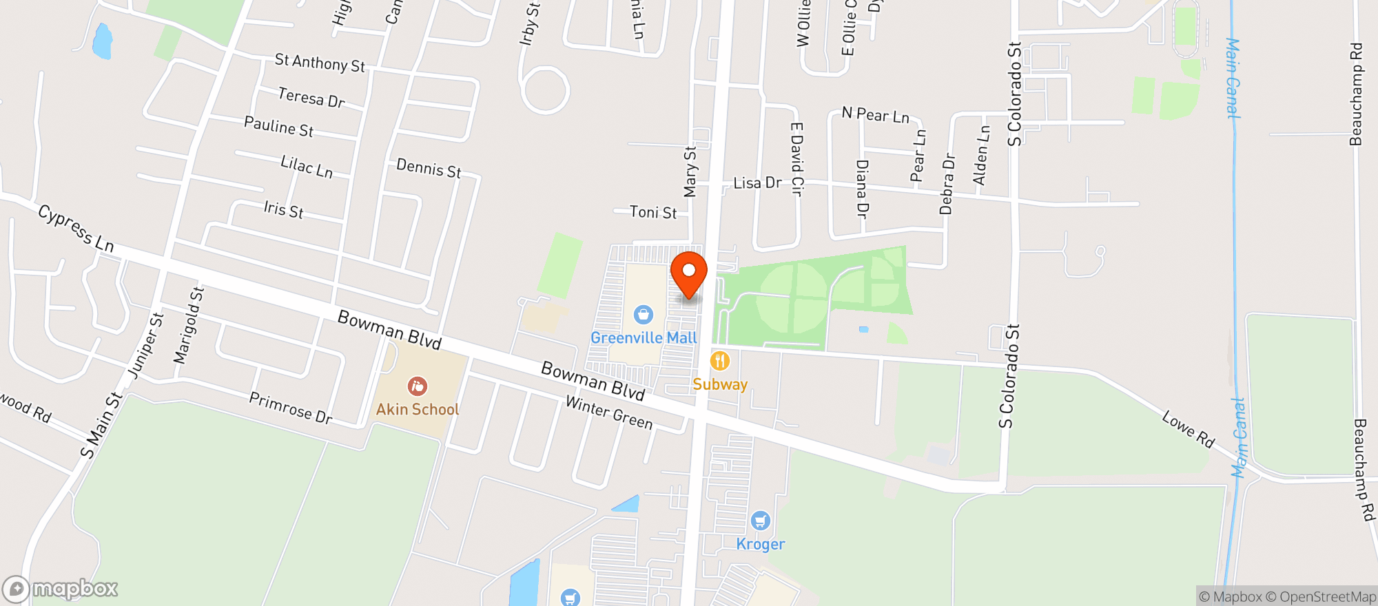 Map showing Gnc