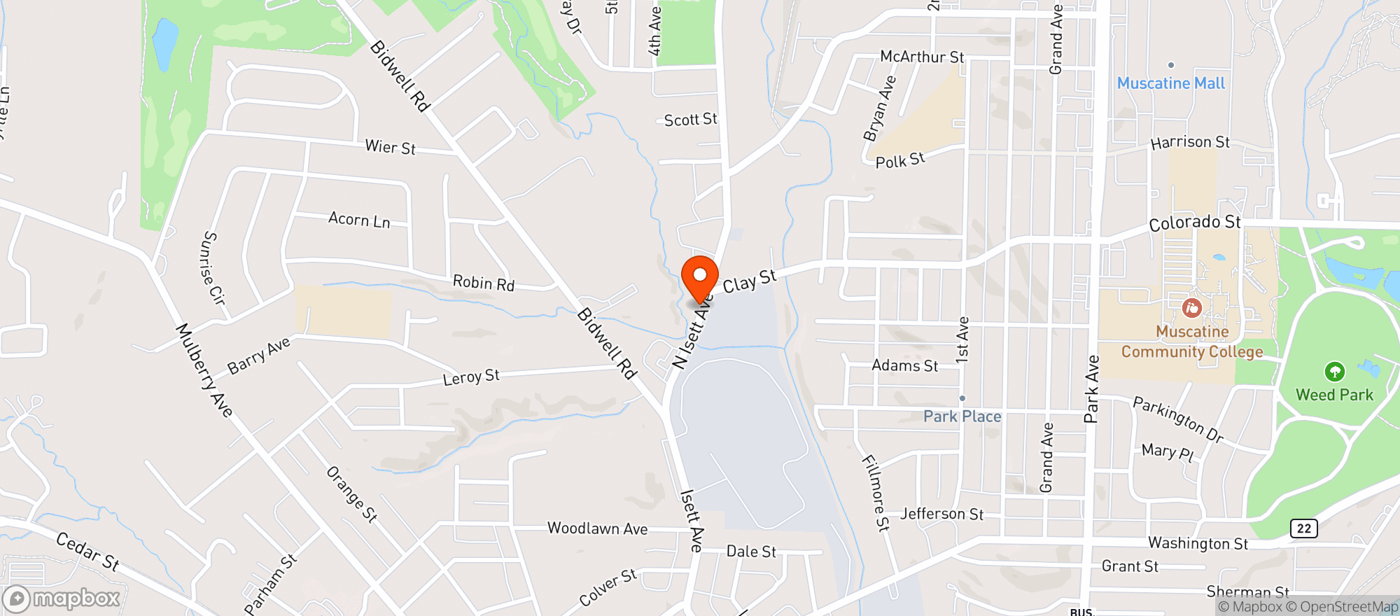 Map showing Super Saver Liquor