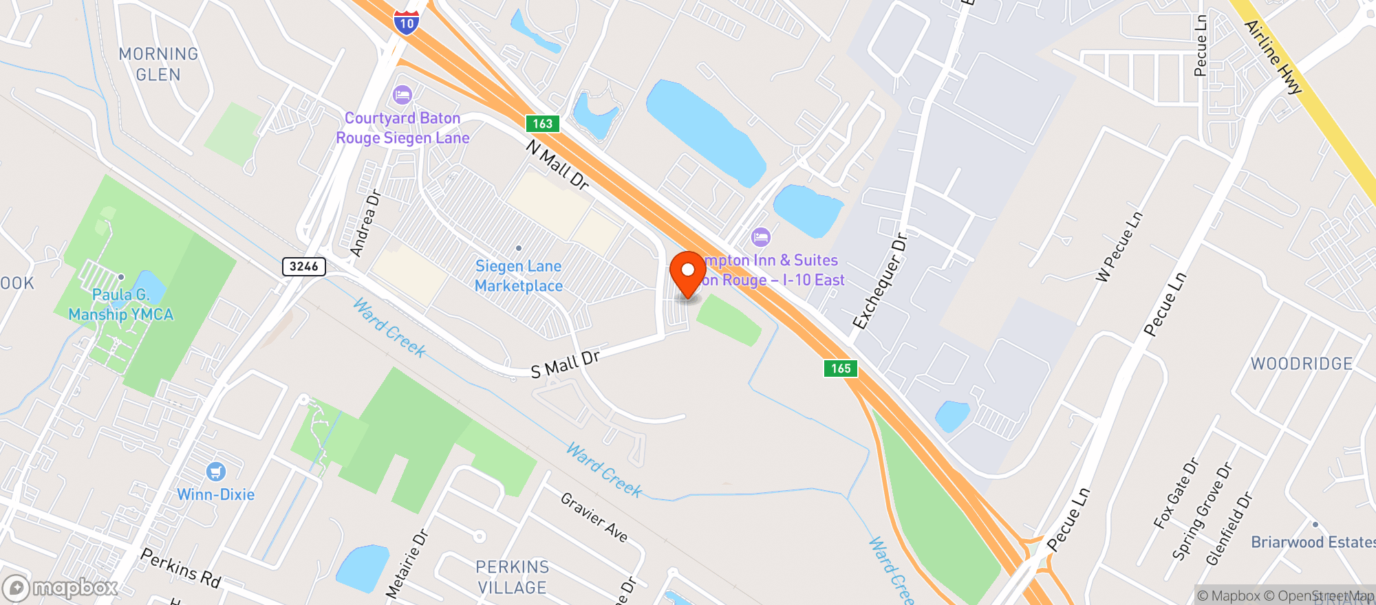 Map showing Topgolf