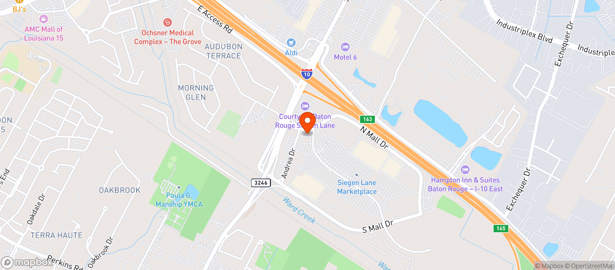 Map showing Vitamin Shoppe - Baton Rouge
