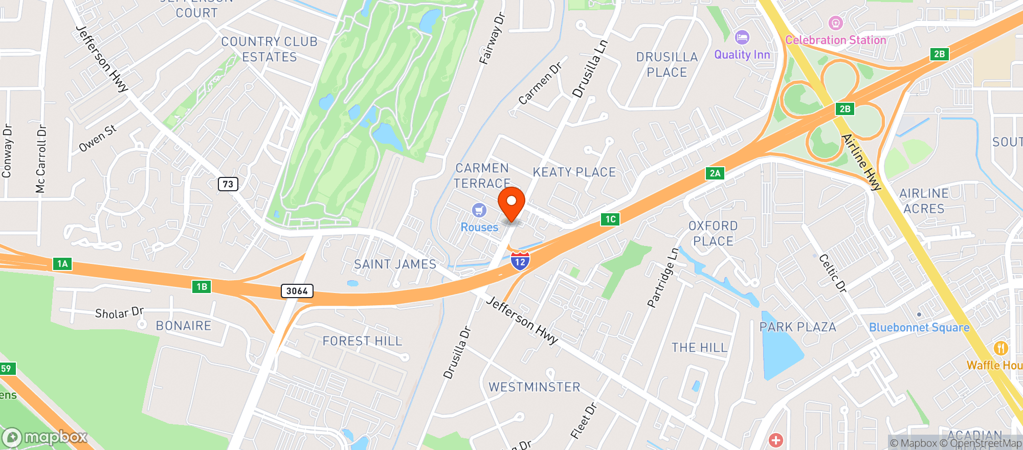 Map showing Rouses Supermarket
