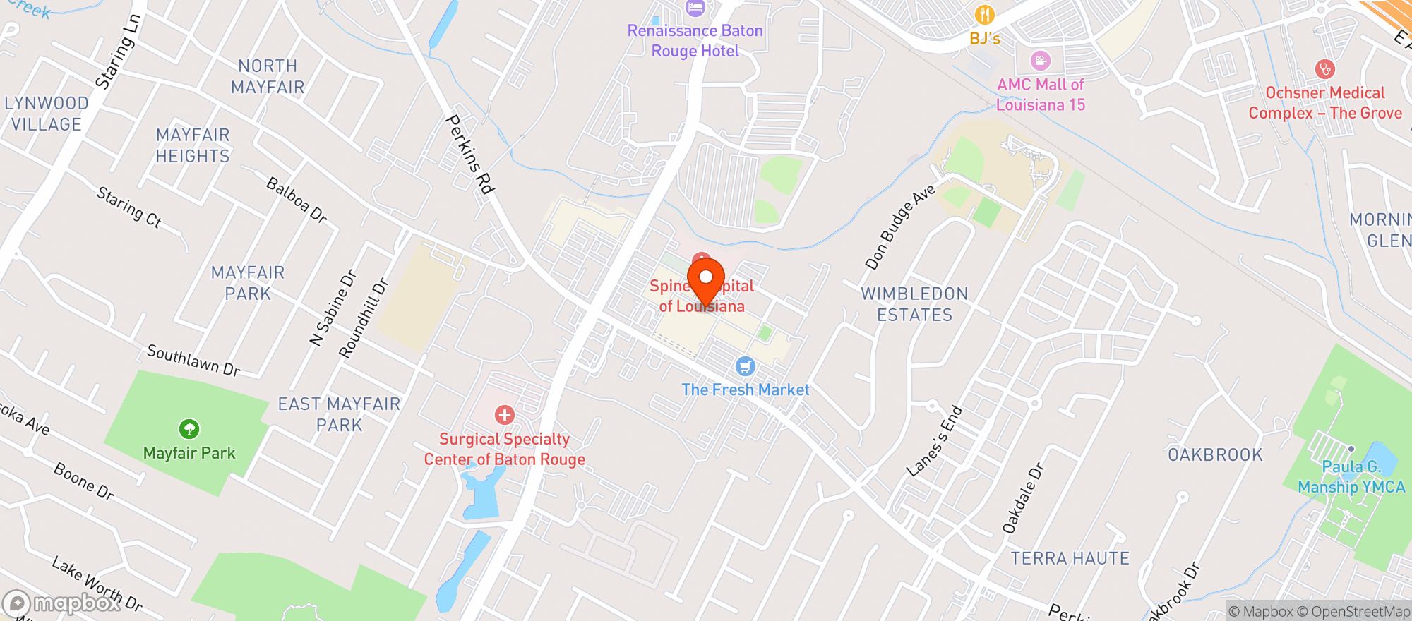 Map showing Dragos Seafood Restaurant