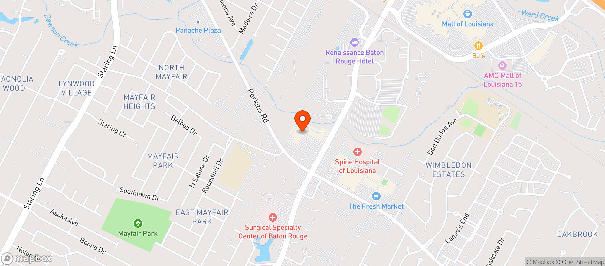Map showing Rouses Supermarket #69