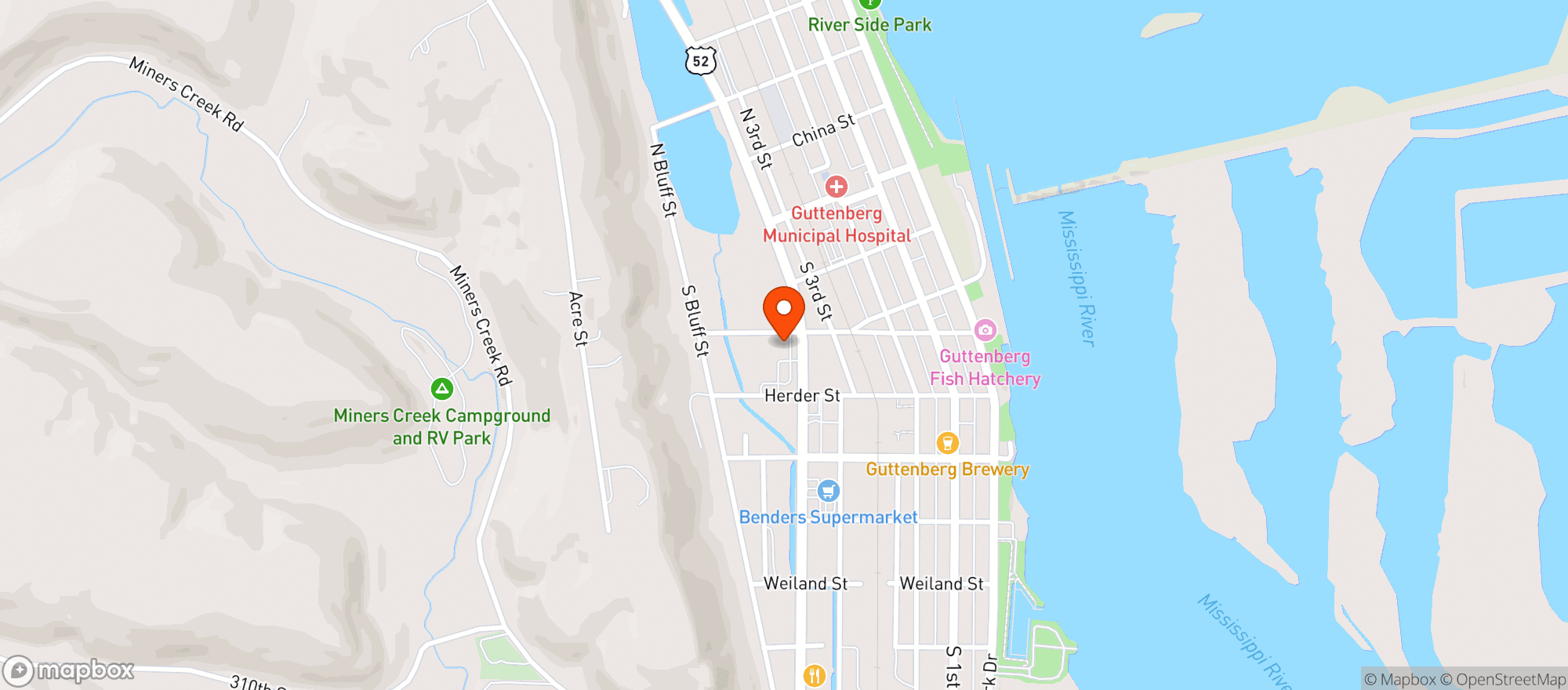 Map showing Kwik Star #145