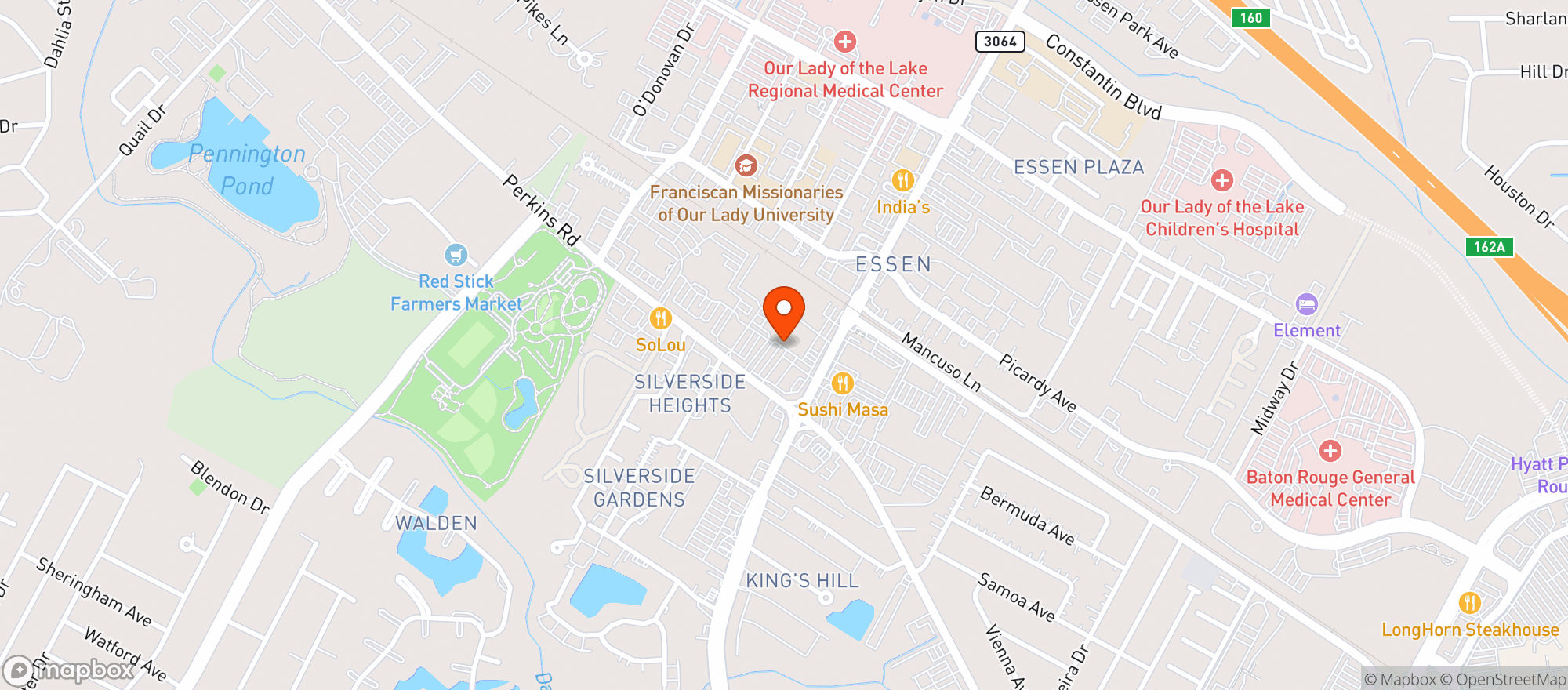 Map showing Albertsons #1311