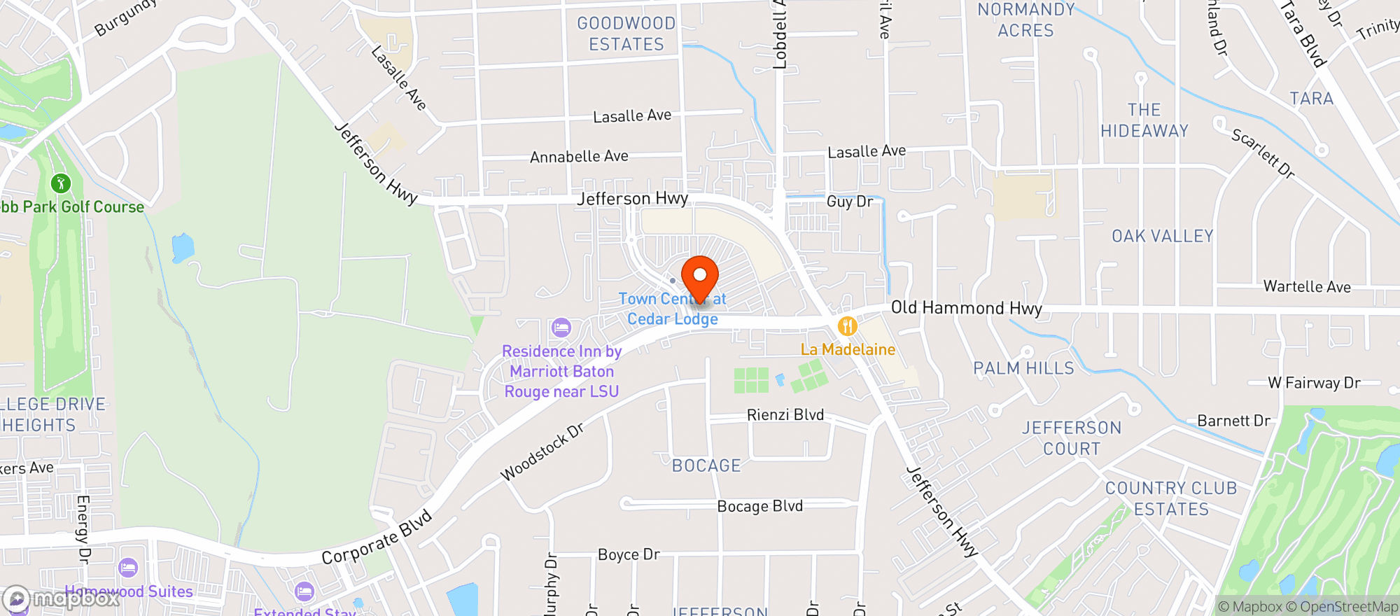 Map showing Zea Rotisserie & Grill