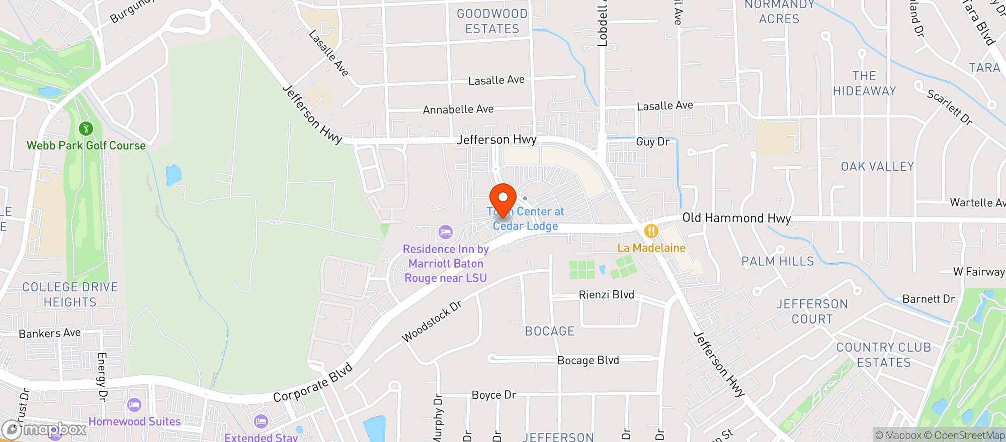 Map showing Flemings Prime Steakhouse
