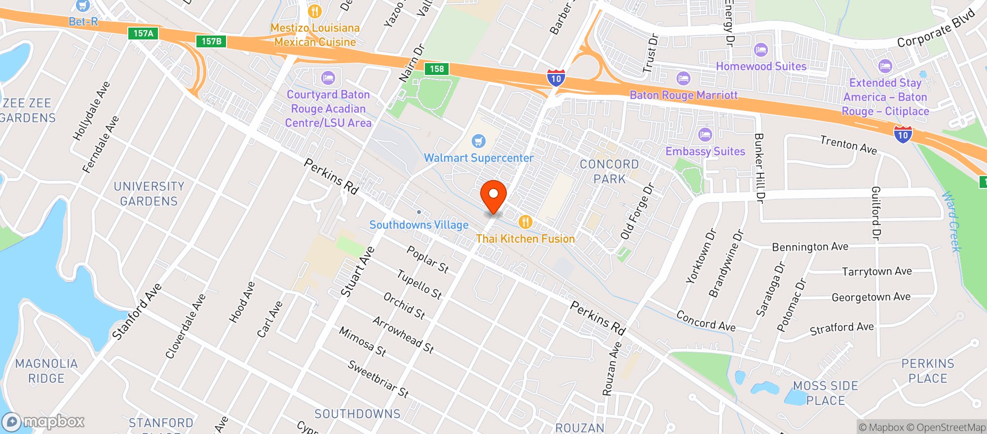 Map showing Walmart Supercenter