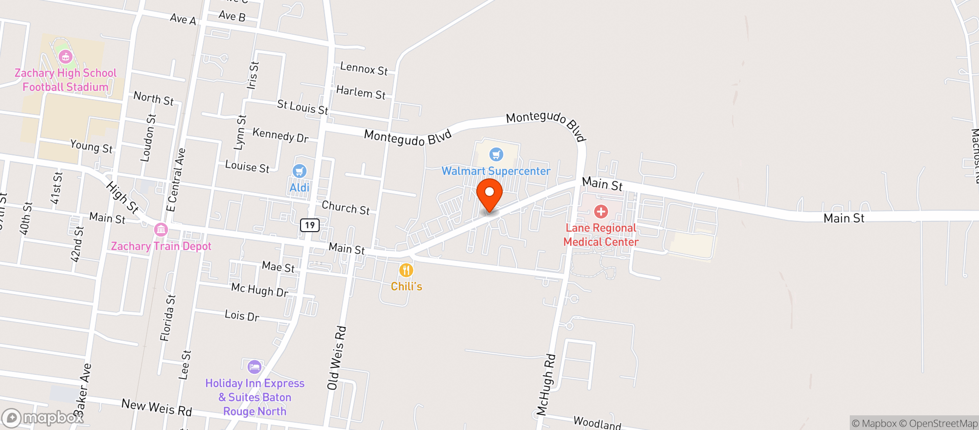 Map showing Gnc