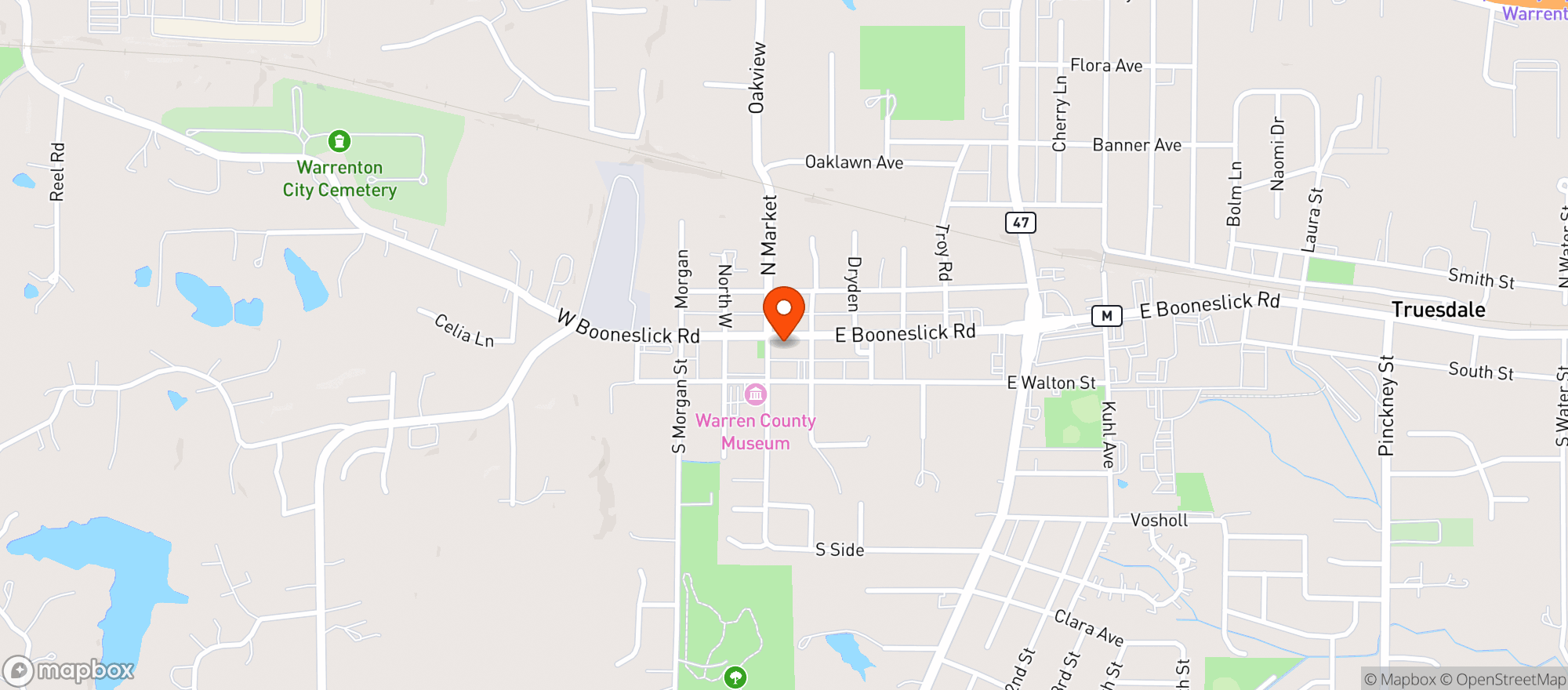 Map showing Blue House Theater