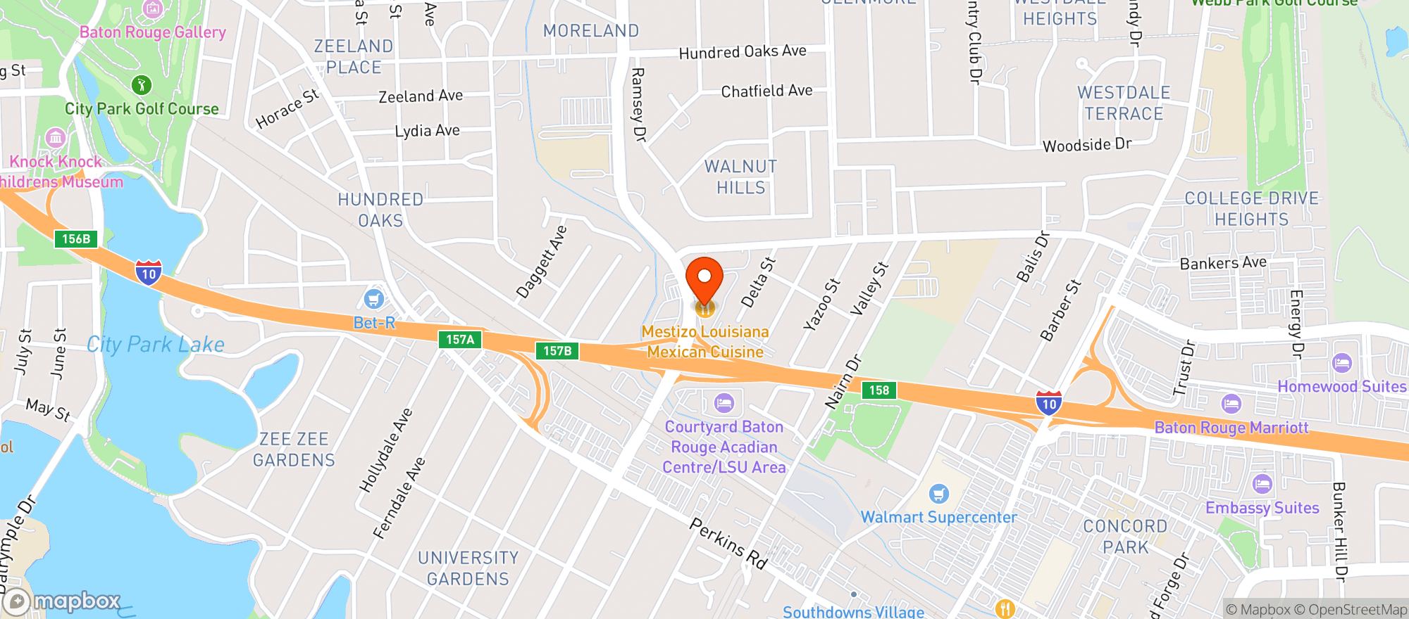 Map showing Mestizo Restaurant
