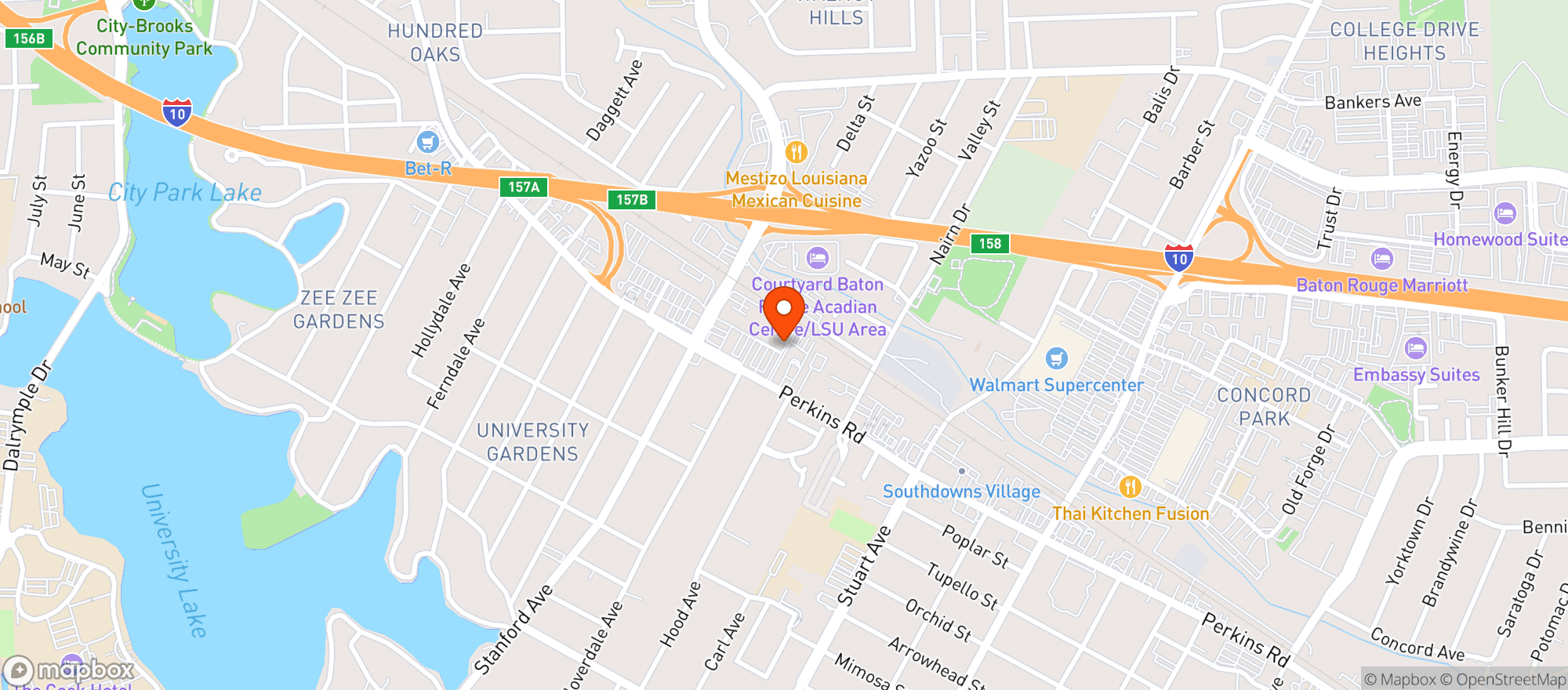 Map showing Jubans Restaurant & Bar