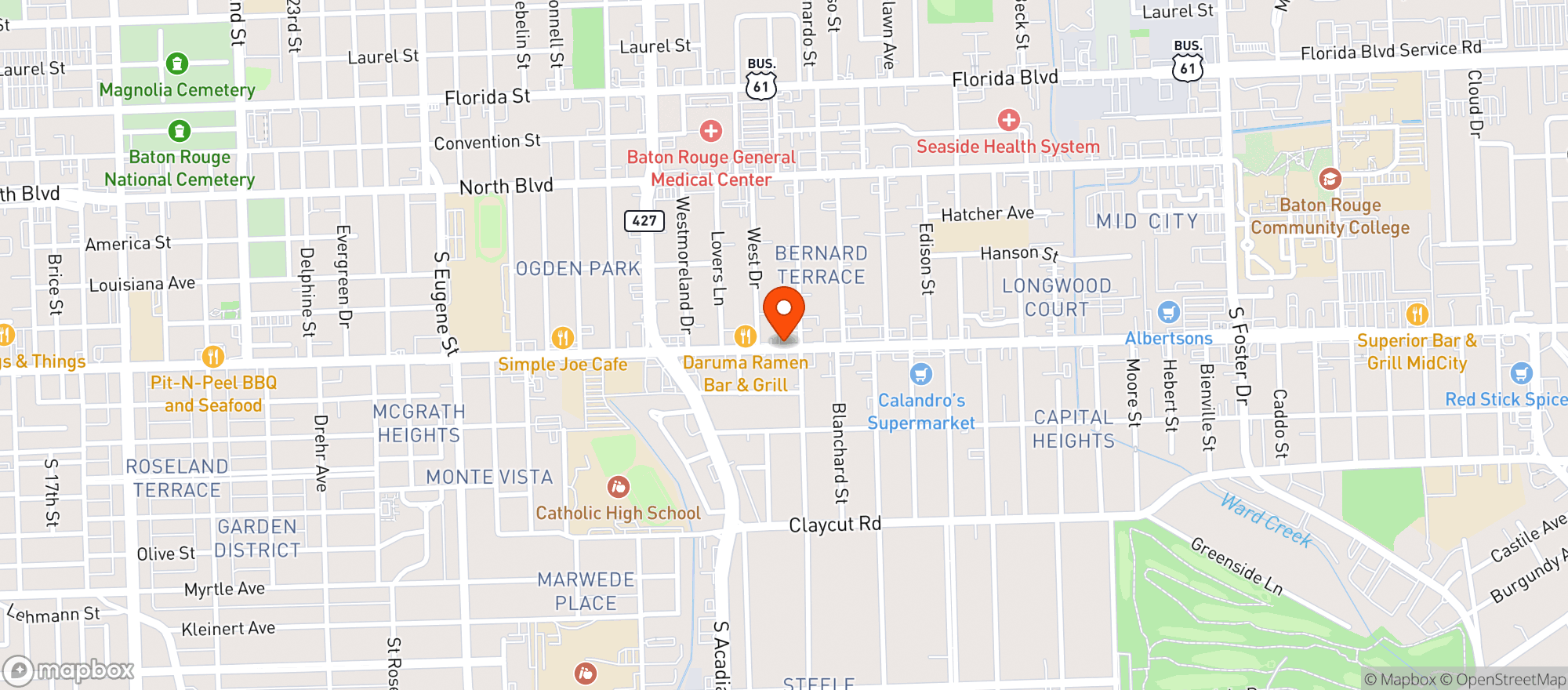 Map showing Does Eat Place