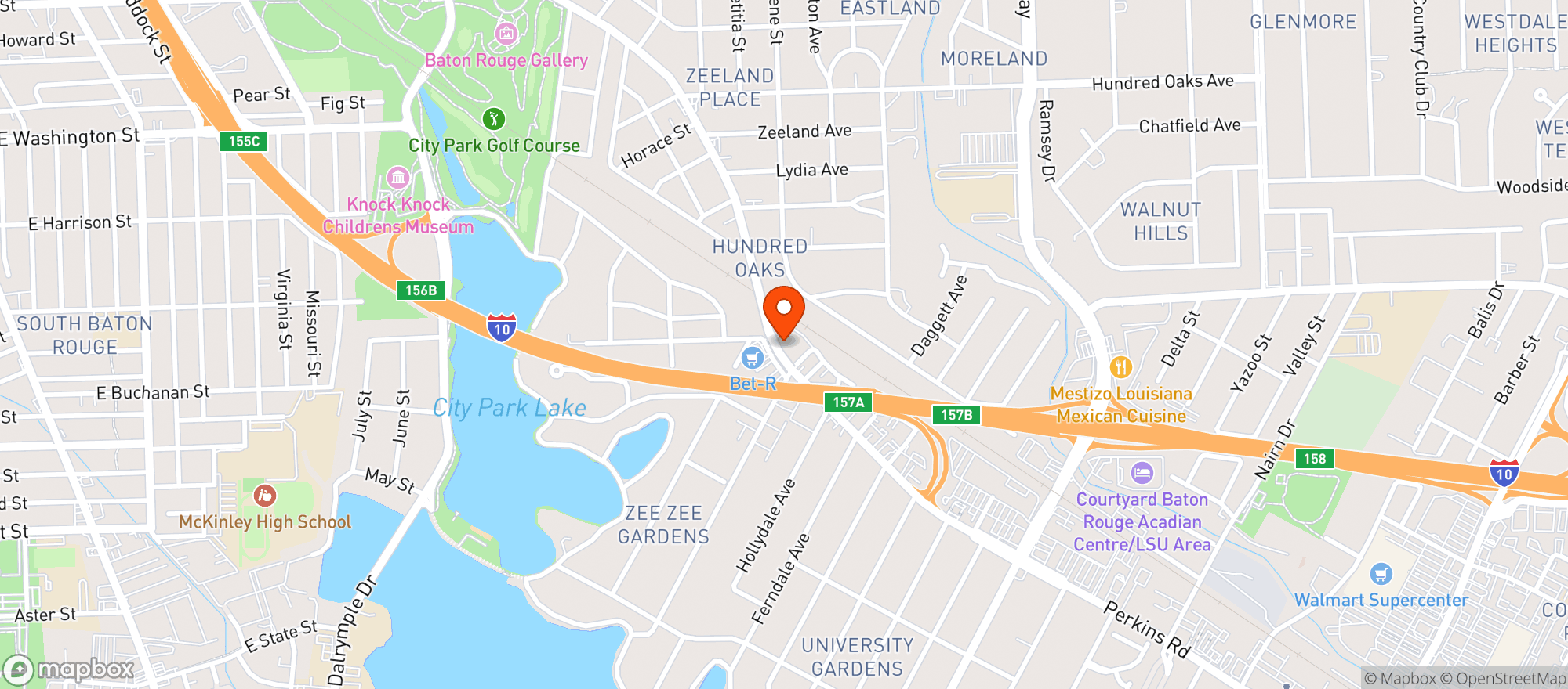 Map showing The Colonels Club