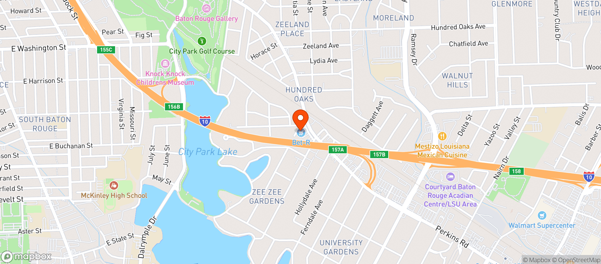 Map showing Bet R Supermarket