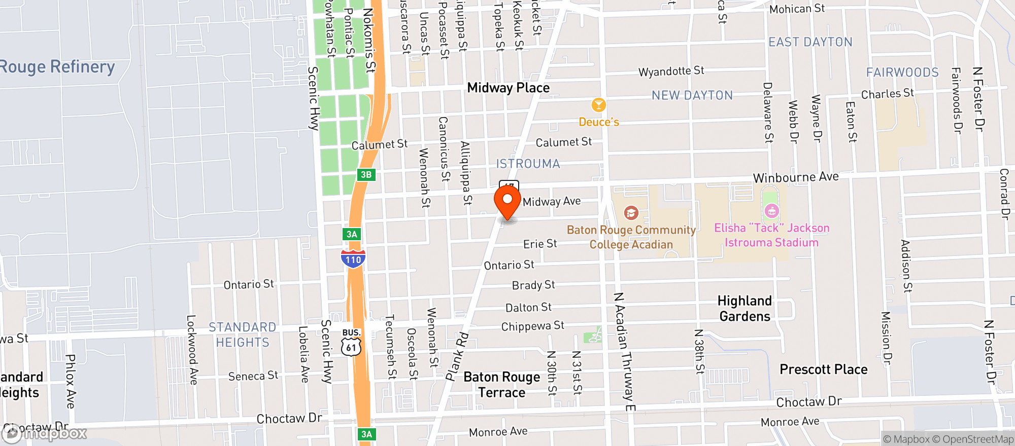 Map showing Grab & Go